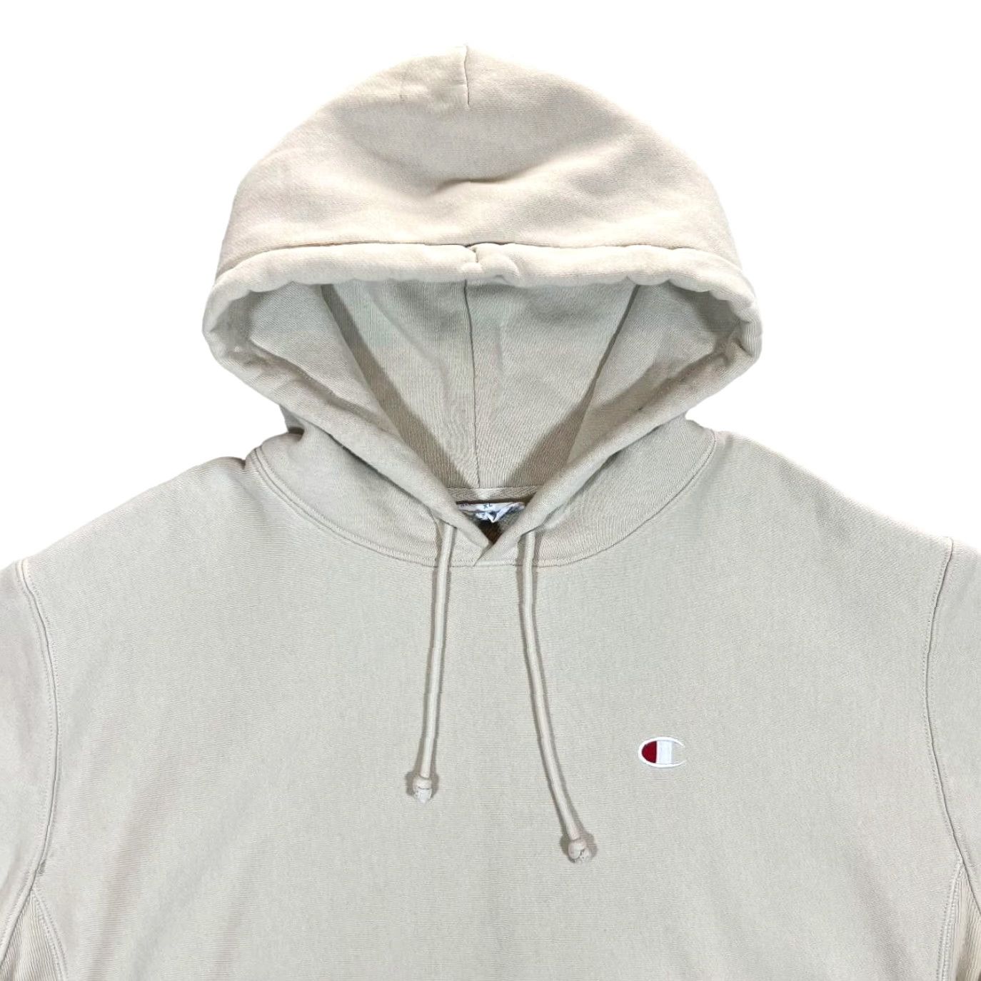 Champion CHAMPION Reverse Weave Classic Embroidered Mini Logo Cream Pullover Hoodie XL Mens Size US XL / EU 56 / 4 - 3 Thumbnail