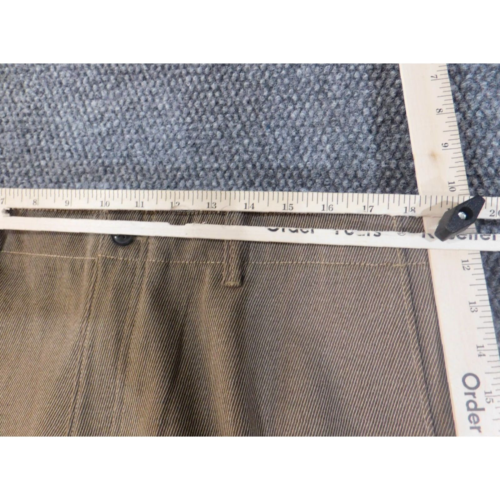 Banana Republic Banana Republic Pants Women 36 Straight Chino Brown Wool Cotton 30 Inseam Regular Rise Mid 8.5-10.5 Zipper Stretch American Vintage: No Size 25" / US 0 / IT 36 - 4 Thumbnail