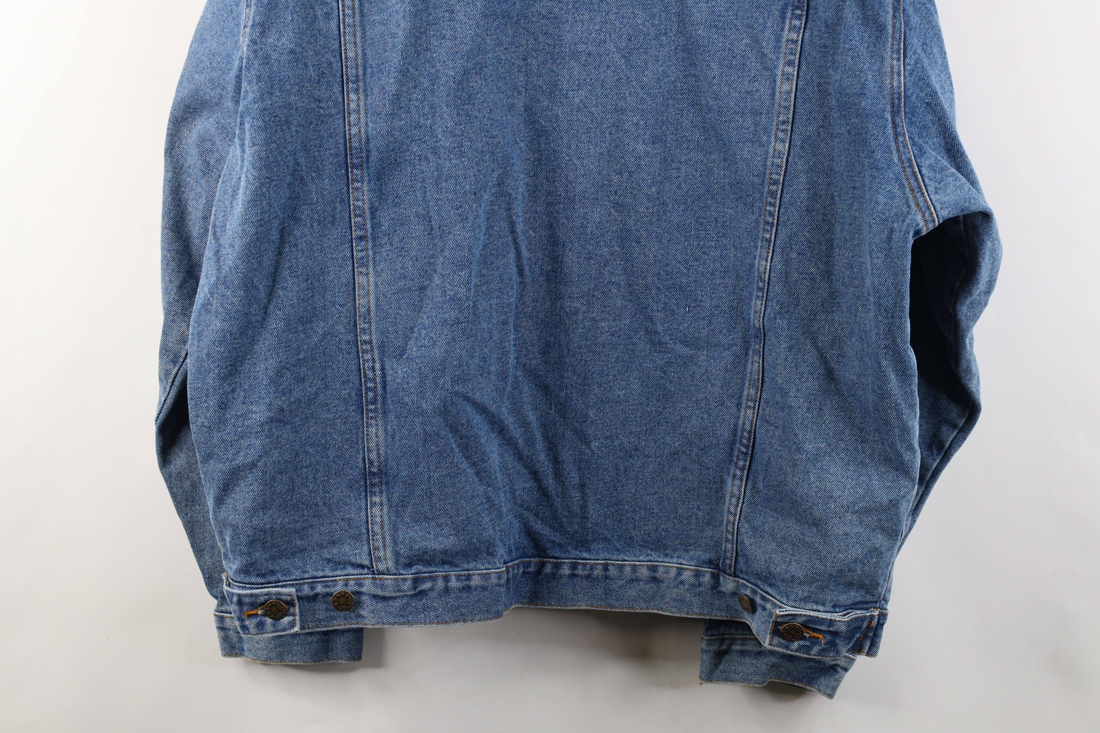 Vintage Vintage 90s Streetwear Denim Jean Trucker Jacket Blue Size US L / EU 52-54 / 3 - 15 Thumbnail