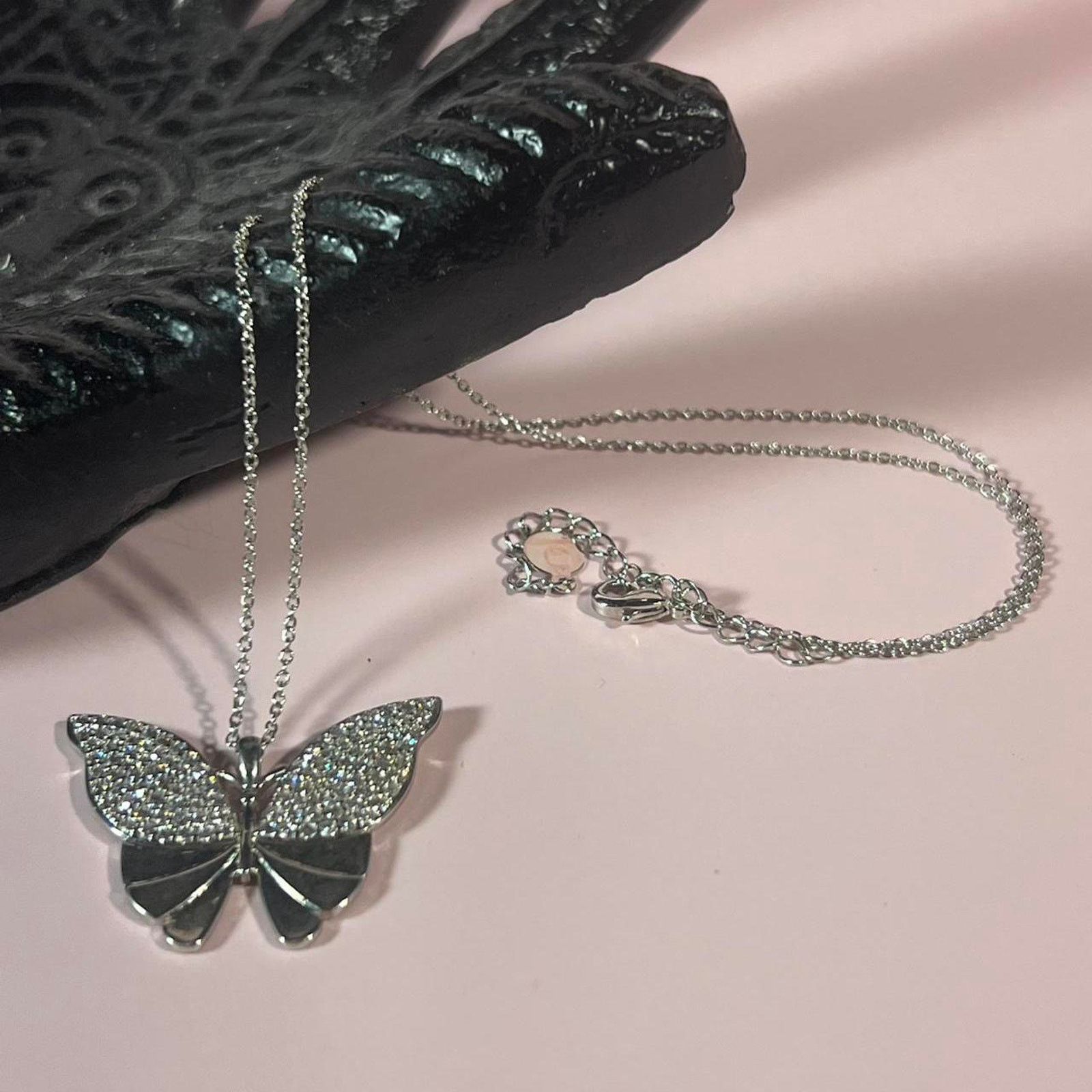 Jewelry Hespera Silver Butterfly Necklace, Women's