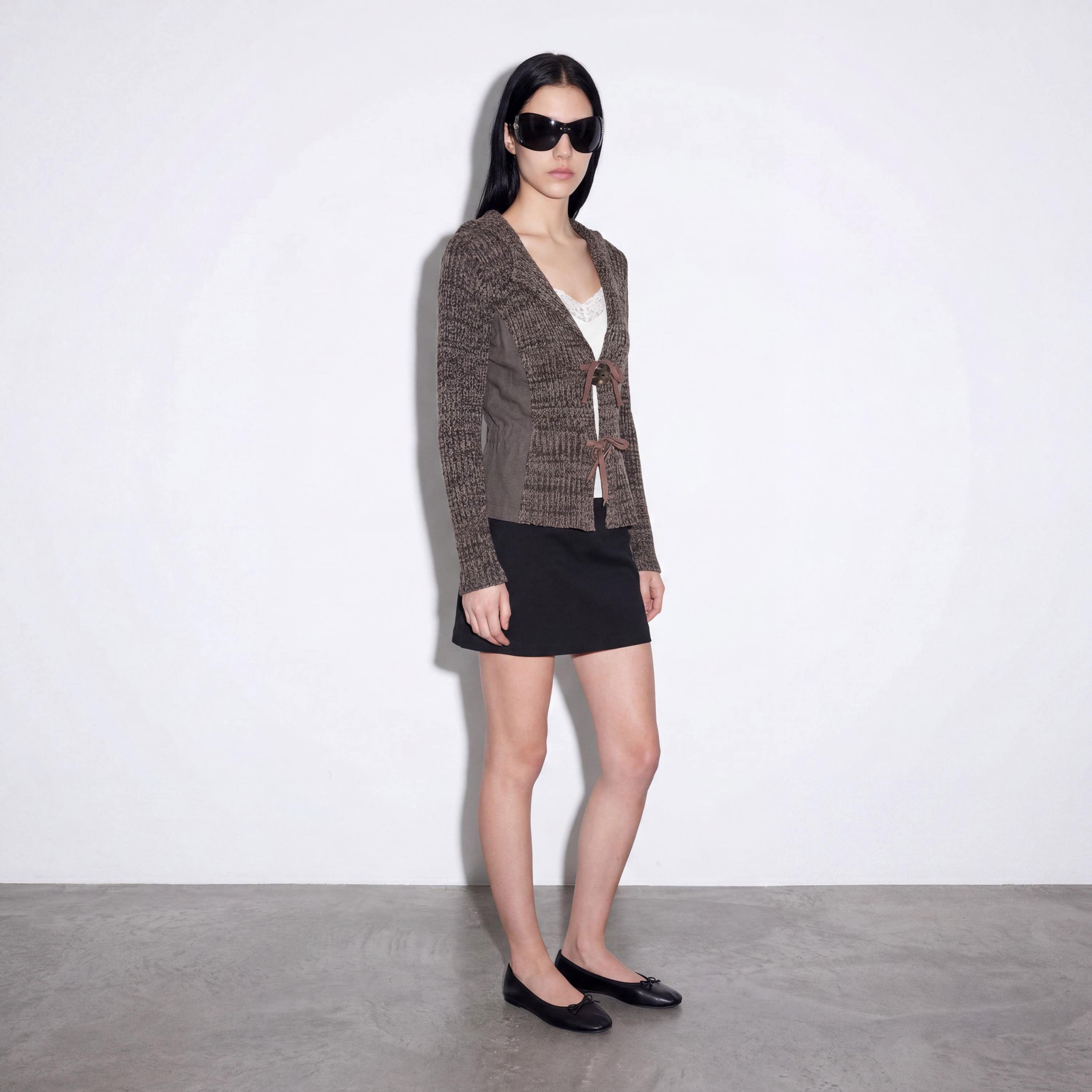 Other The Cop Copine “Couture” Beret Knitted Hooded Cardigan Size ONE SIZE - 2 Thumbnail