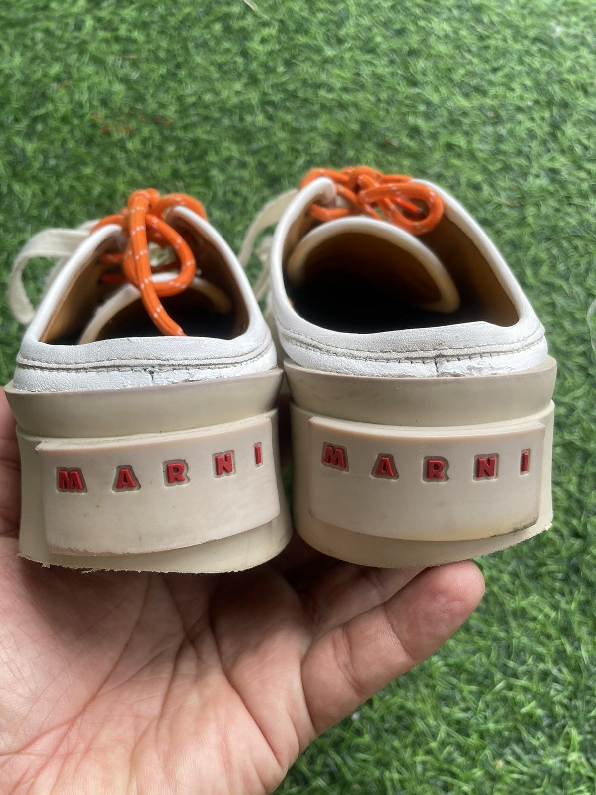 Marni Authentic MARNI white pablo lace up sabot Size US 8 / IT 38 - 4 Thumbnail