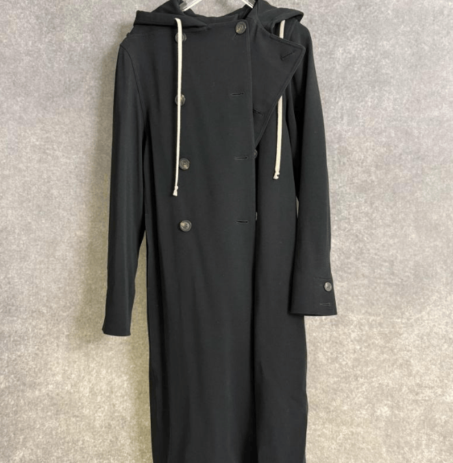 Rick Owens Rick Owens Black Hooded Long Coat Size US S / EU 44-46 / 1 - 1 Thumbnail