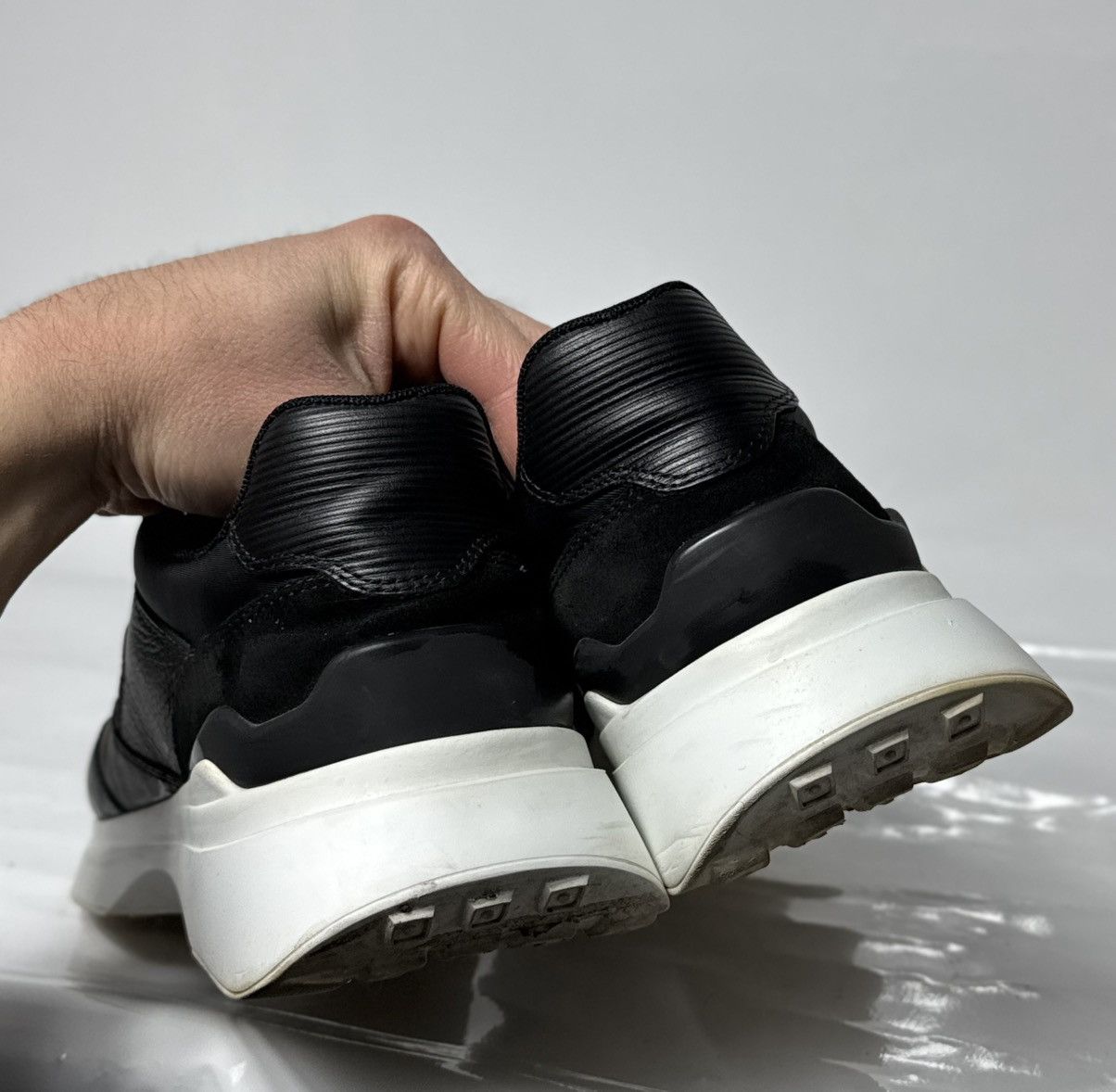 Baldinini Baldinini Black Leather Casual Shoes Sneakers Size 40 Size US 7 / EU 40 - 9 Thumbnail