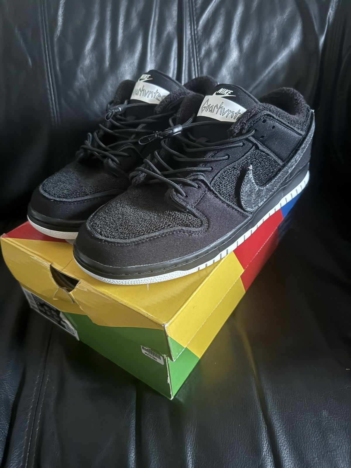 image of Nike Sb Gnarhunter Shoes in Black, Men's (Size 12)