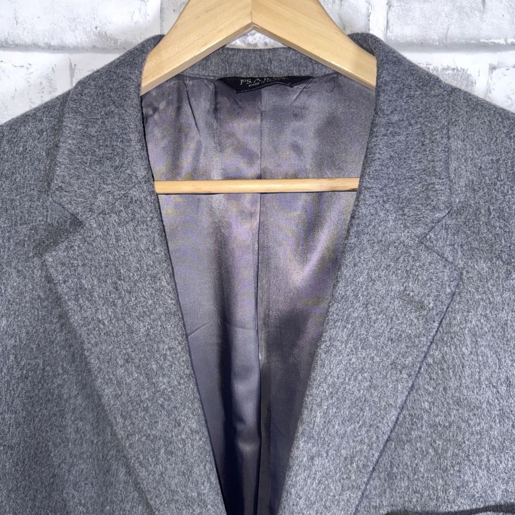 Jos. A. Bank VINTAGE Jos A Bank Wool / Cashmere Blend Gray Sport Coat Mens Size 52R Size US L / EU 52-54 / 3 - 2 Thumbnail
