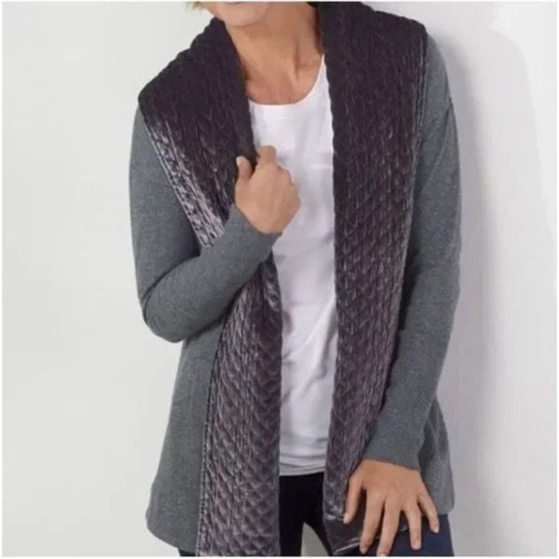Soft Surroundings Soft Surroundings Lilas Quilted Velvet Jacket PL Cottagecore Size L / US 10 / IT 46 - 1 Thumbnail