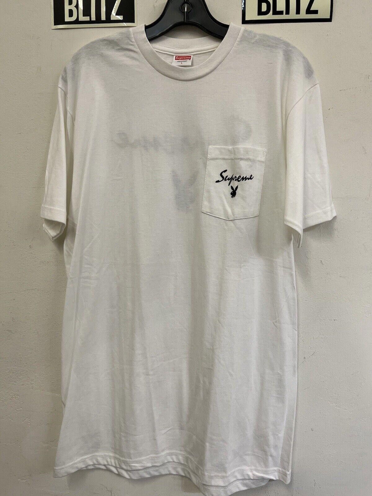 Supreme 2011 SUPREME PLAYBOY POCKET TEE WHITE L Size US L / EU 52-54 / 3 - 2 Thumbnail