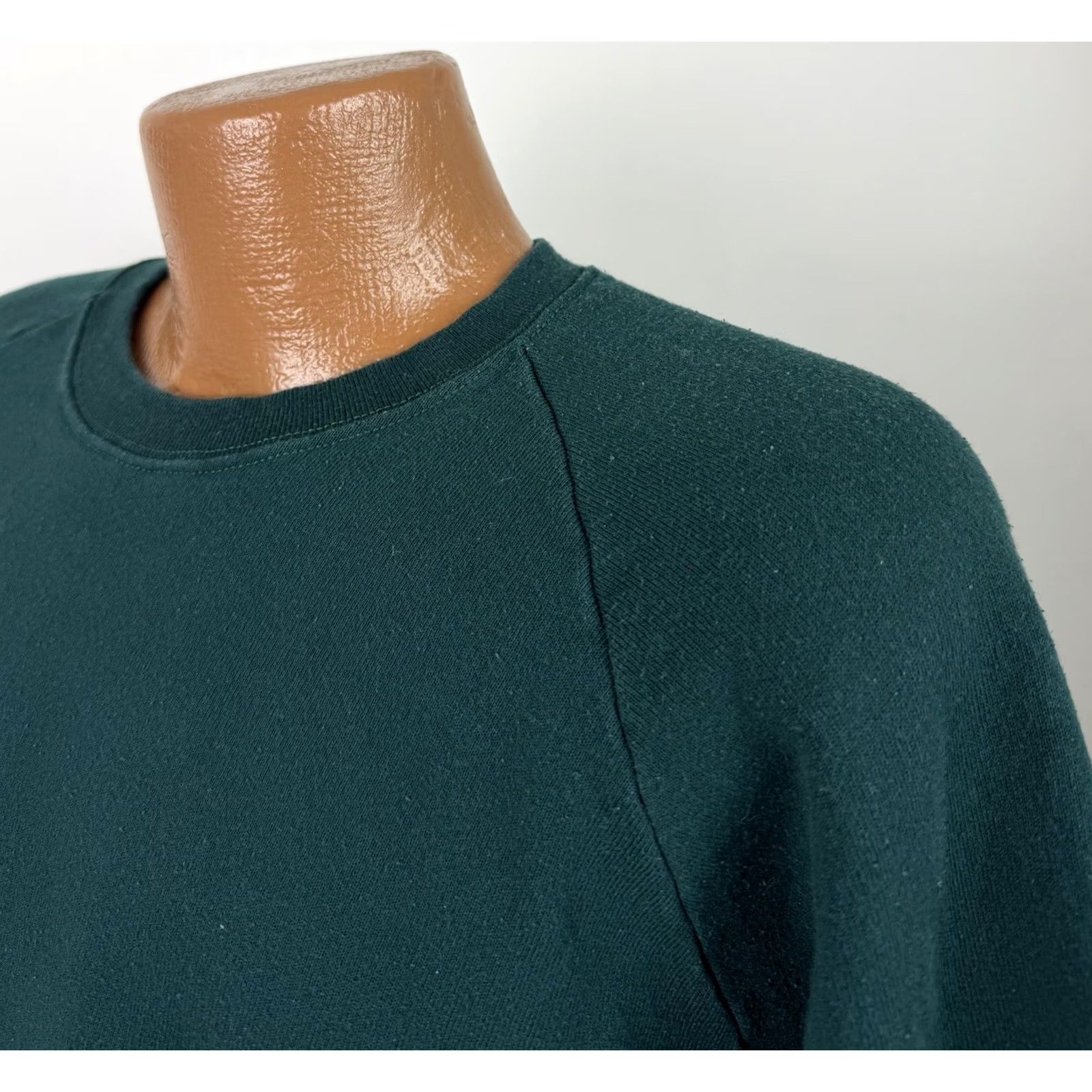 Fruit Of The Loom VINTAGE Fruit of the Loom Sweatshirt Mens 2XL Raglan Green 90s College Sports Pullover Crew Neck Size US XXL / EU 58 / 5 - 6 Thumbnail