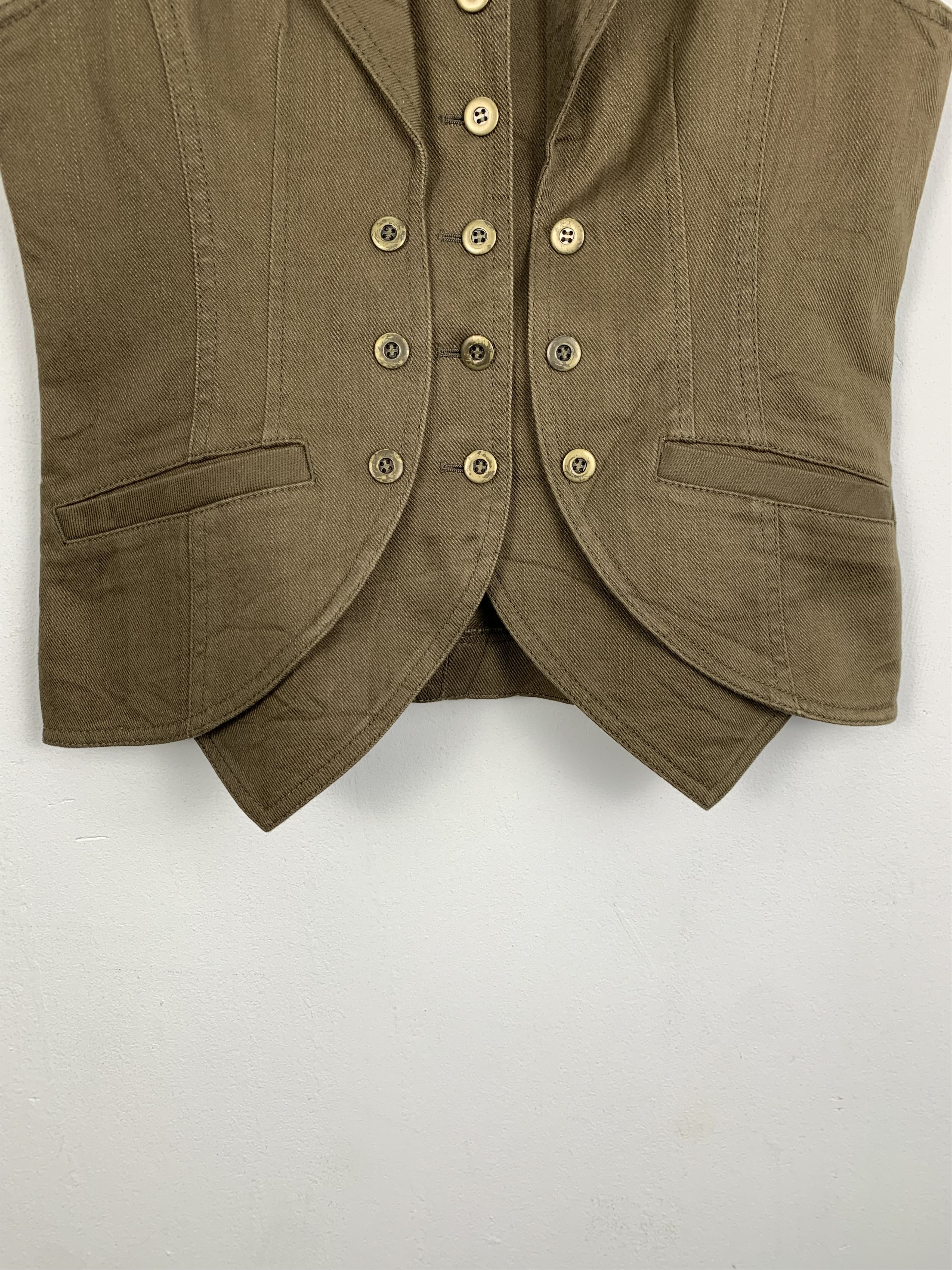 Japanese Brand Vintage Designer Double Pocket Vest J1396 Size US M / EU 48-50 / 2 - 8 Thumbnail