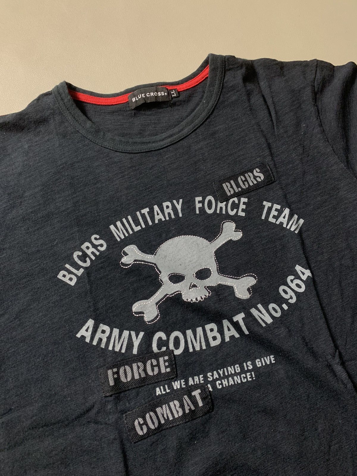 Beauty Beast × If Six Was Nine × Japanese Brand Blue Cross Military Force Tshirt Size US M / EU 48-50 / 2 - 5 Thumbnail