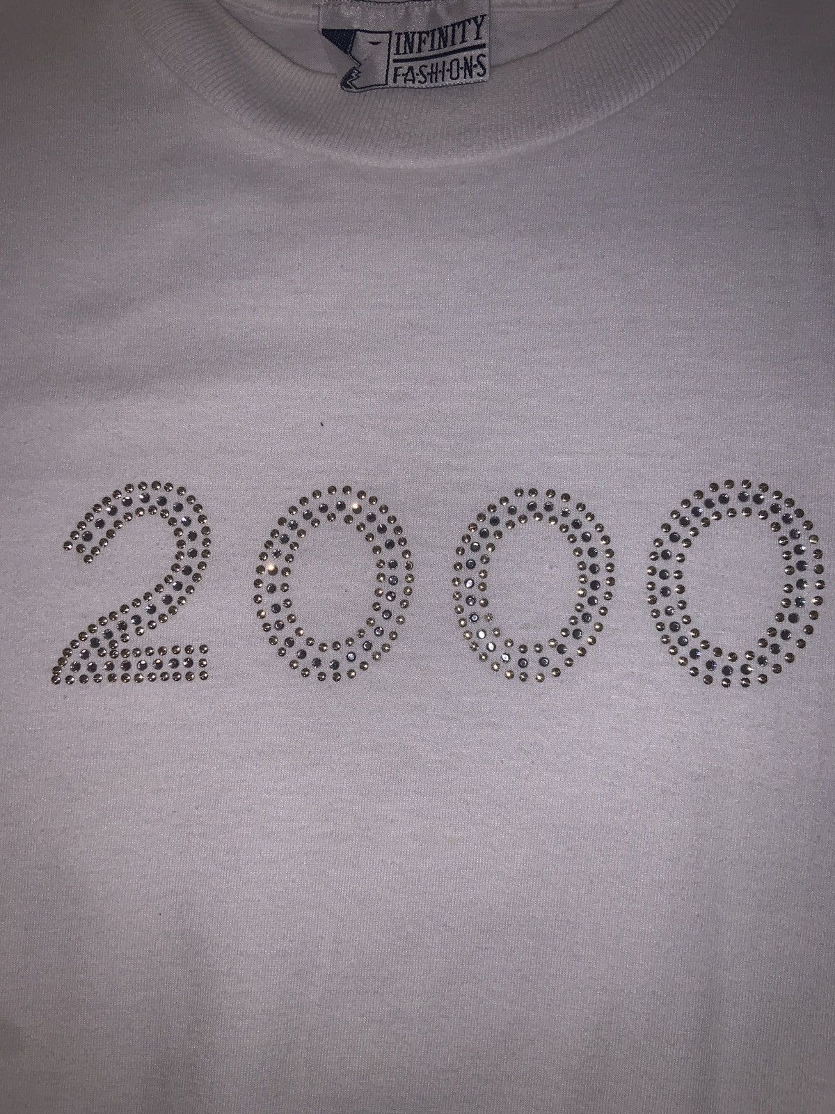 Other White Vintage T “2000” Jewels on chest - Size Large Size US L / EU 52-54 / 3 - 4 Thumbnail