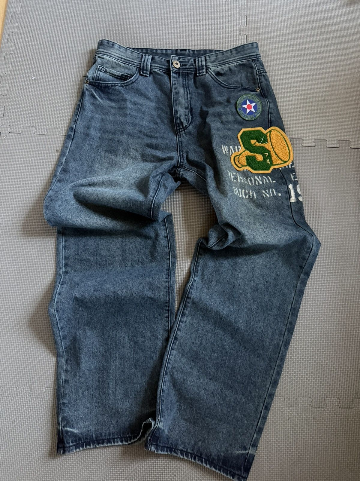 74 Is War 74 Is War Denim Jeans Size US 30 / EU 46 - 1 Thumbnail