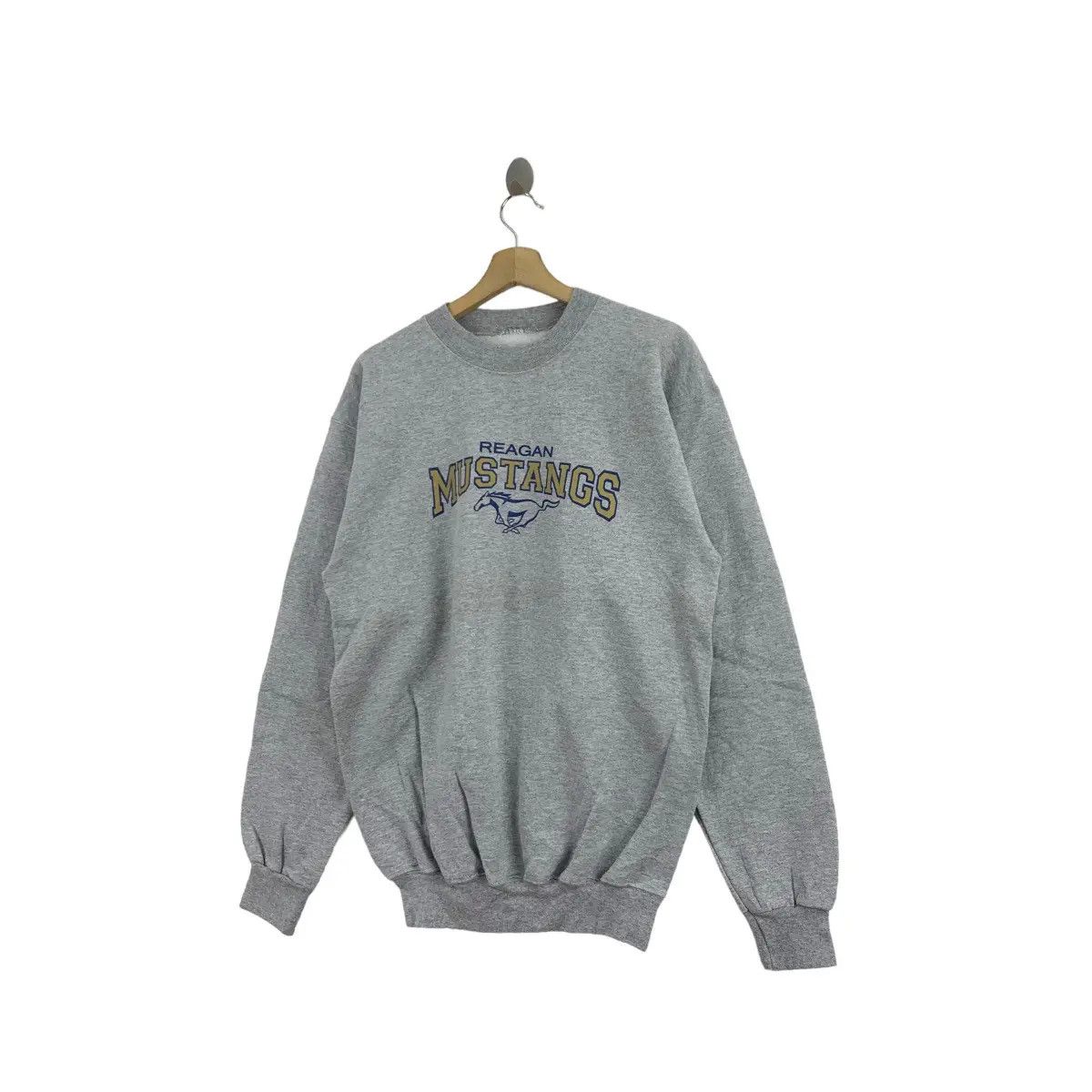 Vintage Vintage REAGAN MUSTANGS GTA Muscle Car Sweatshirt Pullover Size US L / EU 52-54 / 3 - 3 Thumbnail