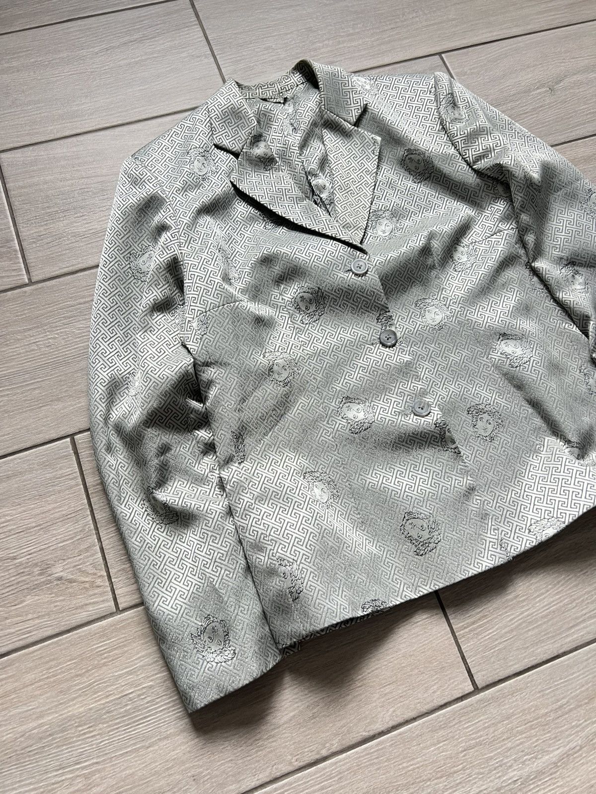 Versace VINTAGE Archive Versace Suits Medusa Pants Blazer Monogram Size L / US 10 / IT 46 - 6 Thumbnail