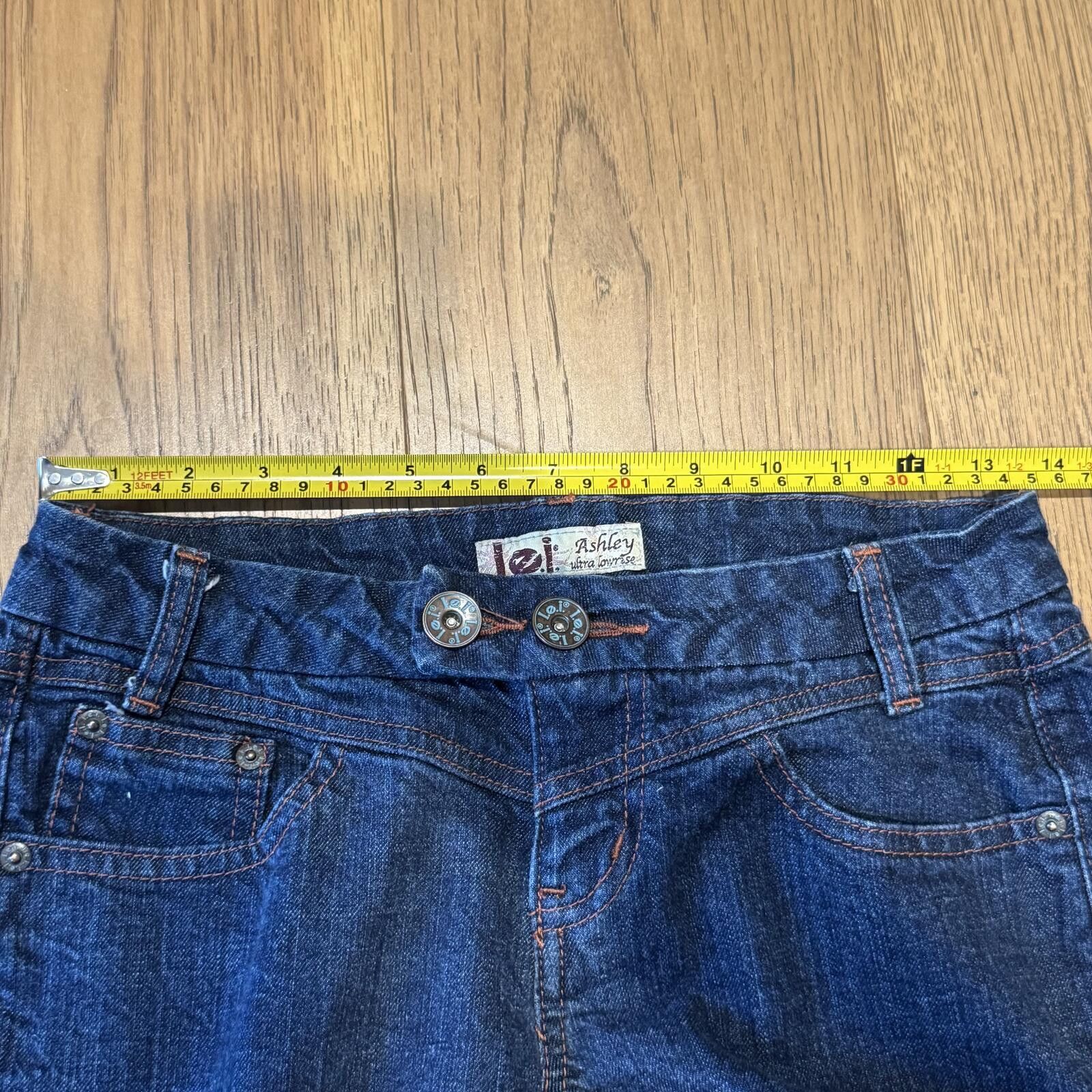 L.E.I. VTG Y2K LEI Low rise Flare Size 5 (27-28) Size 27" / US 4 / IT 40 - 6 Thumbnail