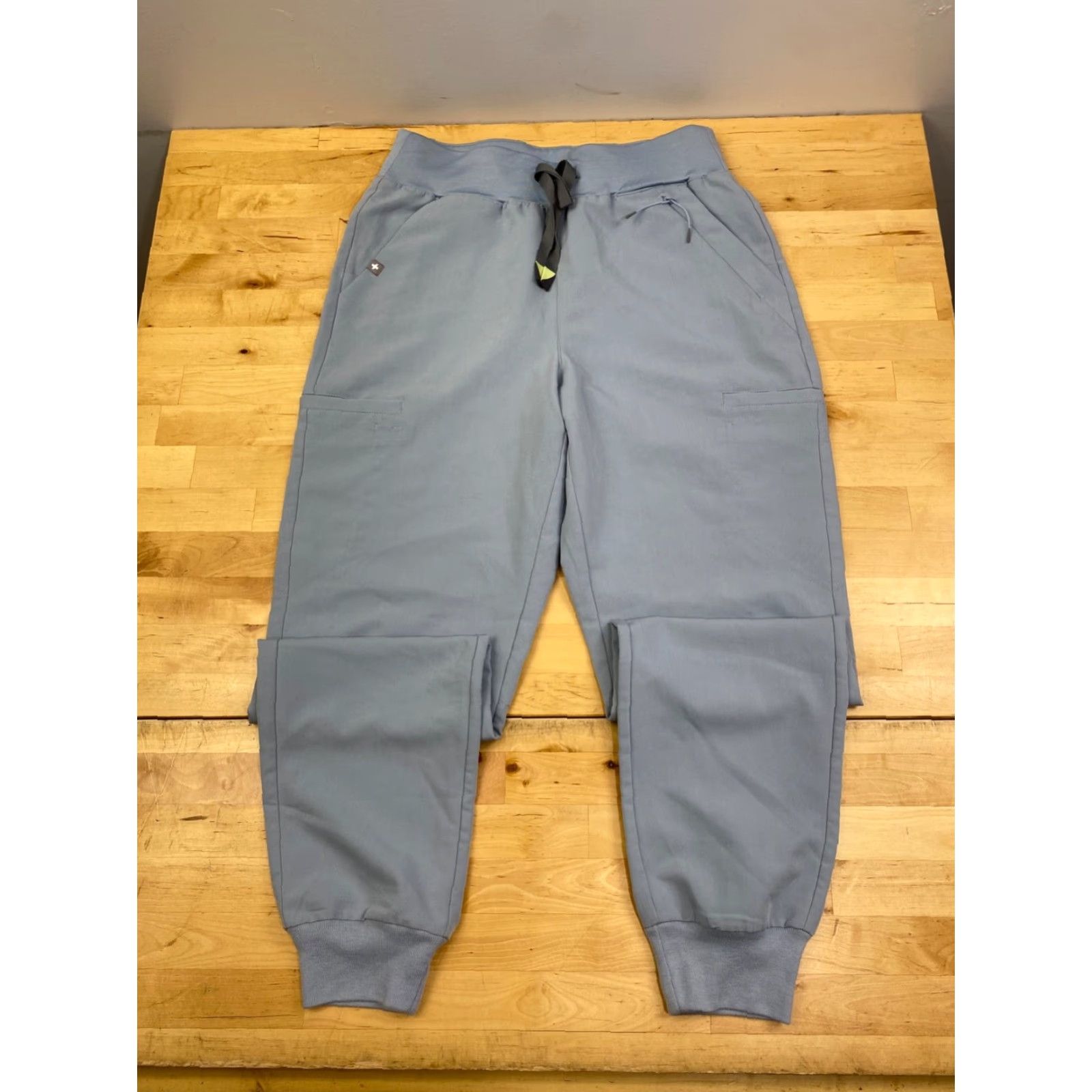 Vintage FIGS Zamora Joggers Womens S Light Blue Work Medical Hospital 10898 Size 28" / US 6 / IT 42 - 2 Thumbnail