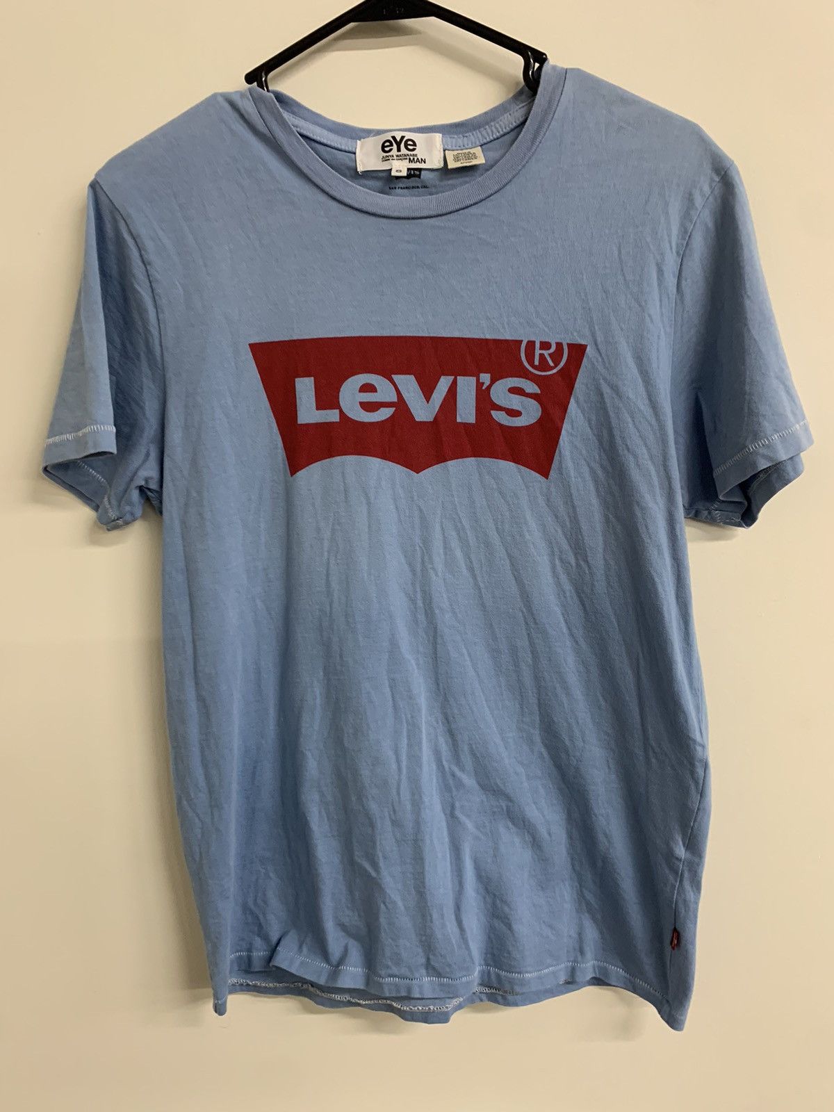 Comme des Garcons × Japanese Brand × Junya Watanabe CDG Junya Watanabe Eye Levi’s T-Shirt Size US S / EU 44-46 / 1 - 1 Thumbnail