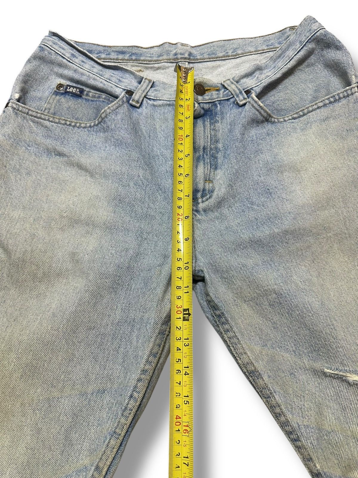 Lee Lee Distressed Jeans With Baggy Loose Style With Faded Wash Size US 30 / EU 46 - 17 Thumbnail