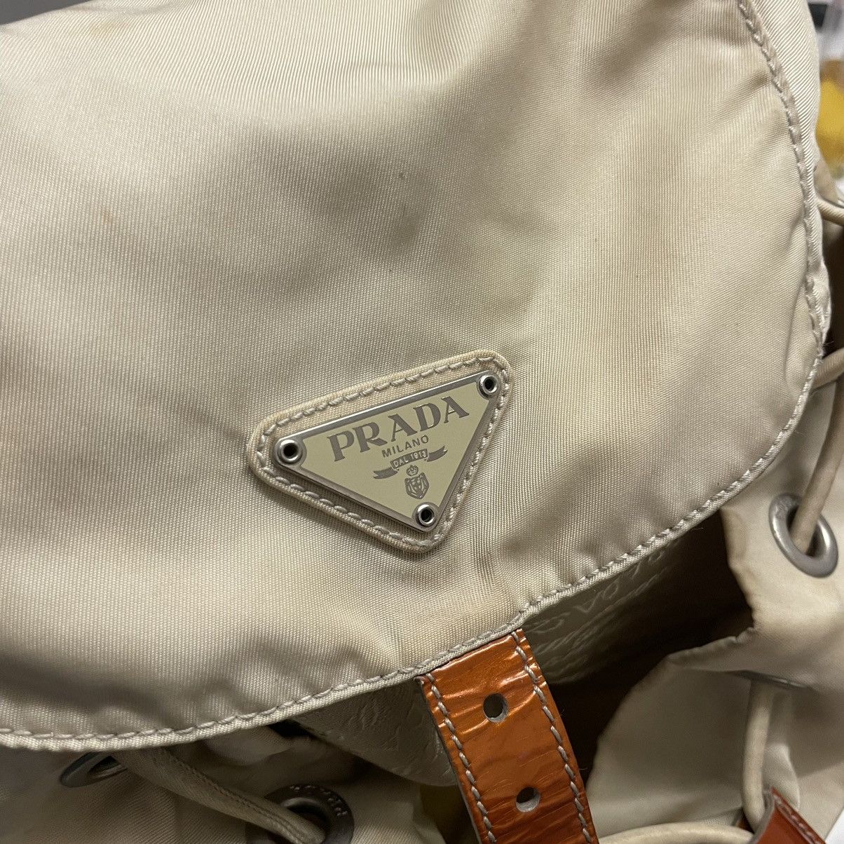 Prada Prada vintage nylon draw string rucksack Size ONE SIZE - 12 Thumbnail
