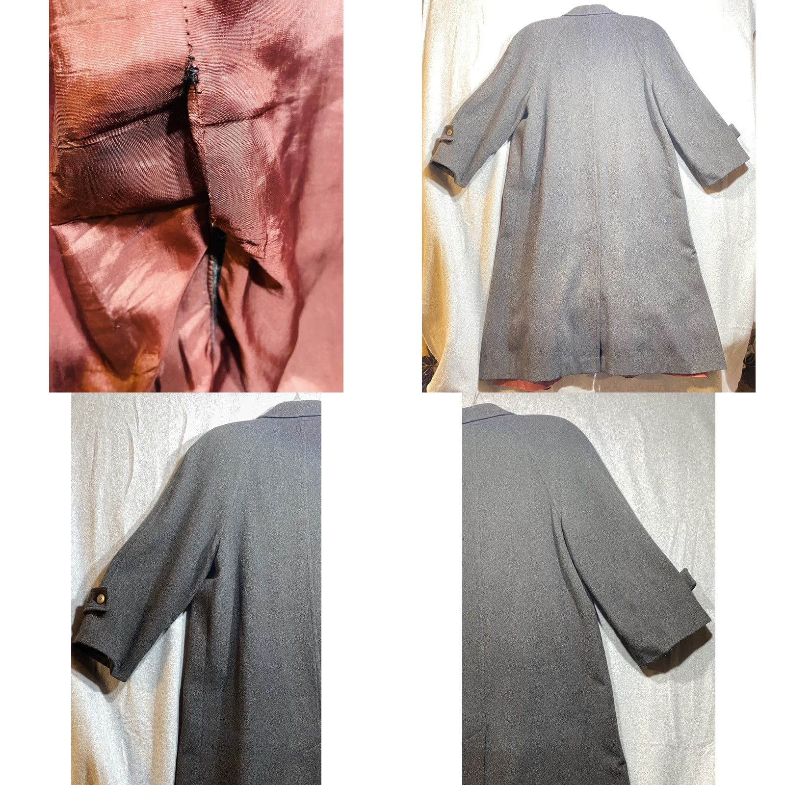 Vintage VINTAGE Breckenridge Wool Jacket Coat Long Dark Gray Sz 8 OverCoat Button Womens Winter Casual 90s Size M / US 6-8 / IT 42-44 - 9 Thumbnail
