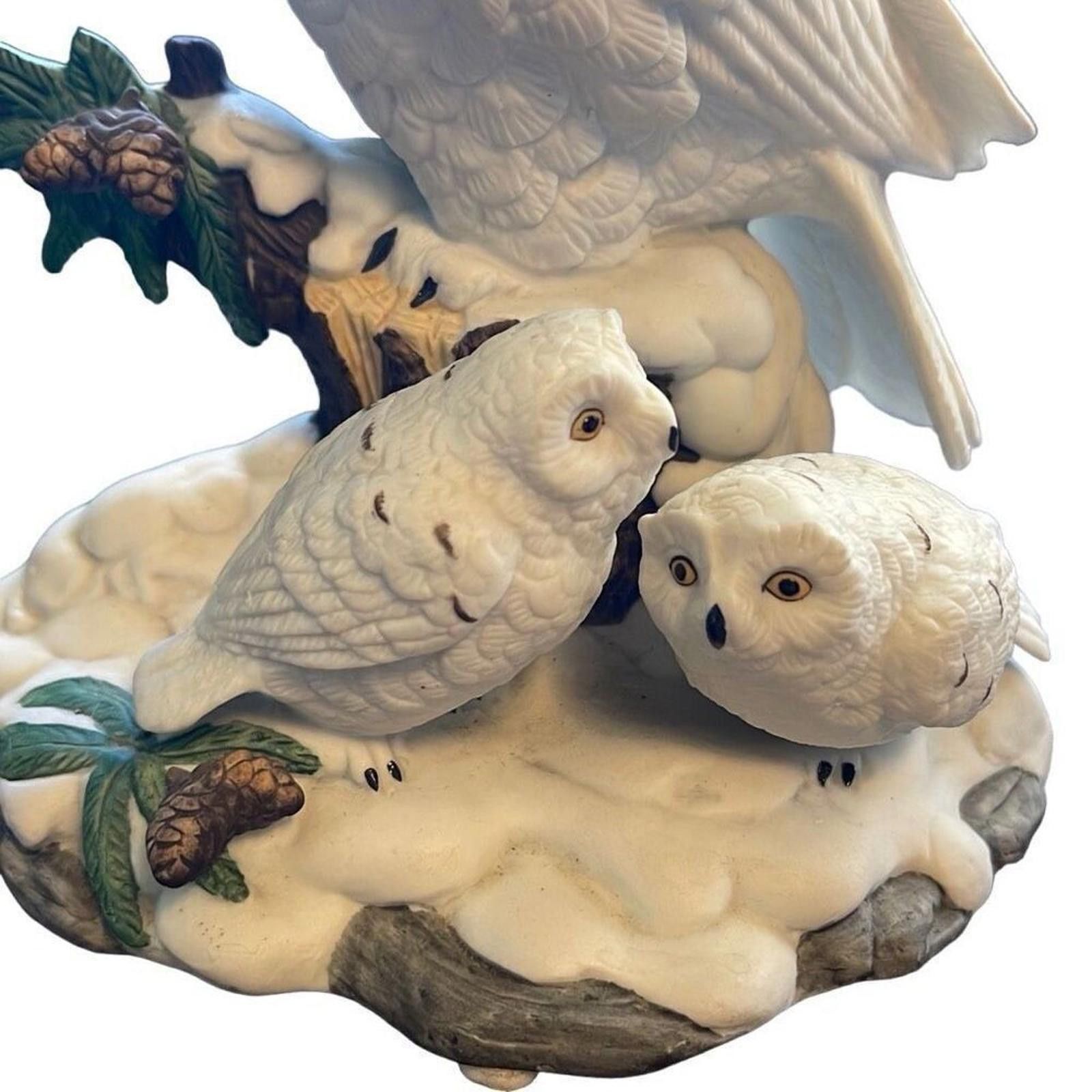 Vintage Vintage bisque China owl family 7 inches Size ONE SIZE - 4 Thumbnail