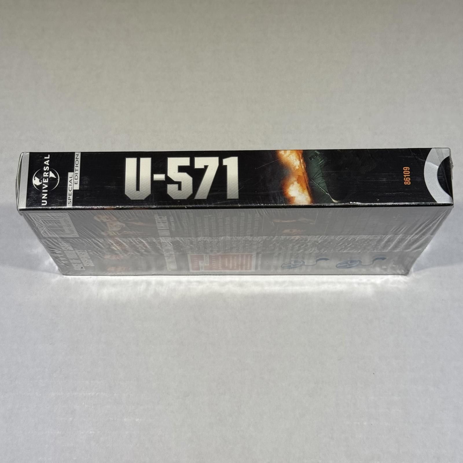 Universal Studios U-571 Special Edition VHS SEALED 2001 Print RARE Hype Size ONE SIZE - 8 Thumbnail