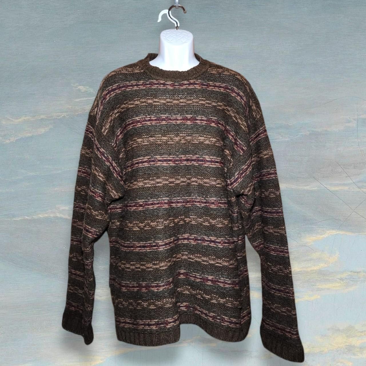 Eddie Bauer 90s Grunge Wool Knit Sweater Size US XL / EU 56 / 4 - 1 Thumbnail