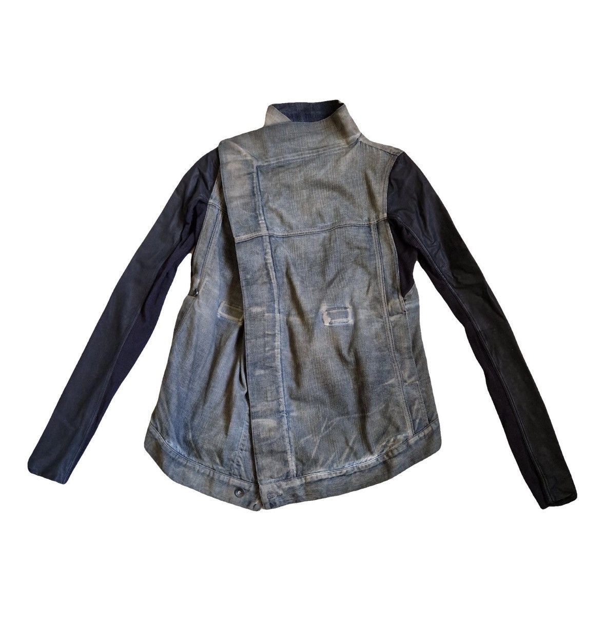 Rick Owens Rick Owens SS10 “Dust” Leather Sleeve Jacket Size L / US 10 / IT 46 - 1 Thumbnail