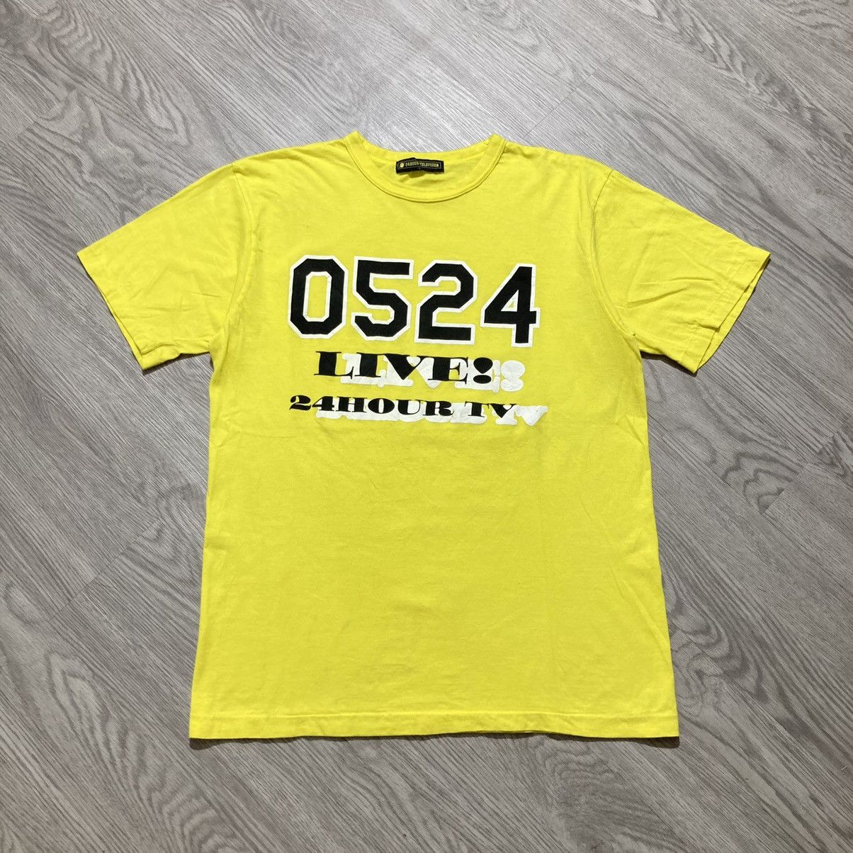 Japanese Brand Vintage 24 Hour Television Big Logo T-shirt Yellow Size US M / EU 48-50 / 2 - 1 Thumbnail