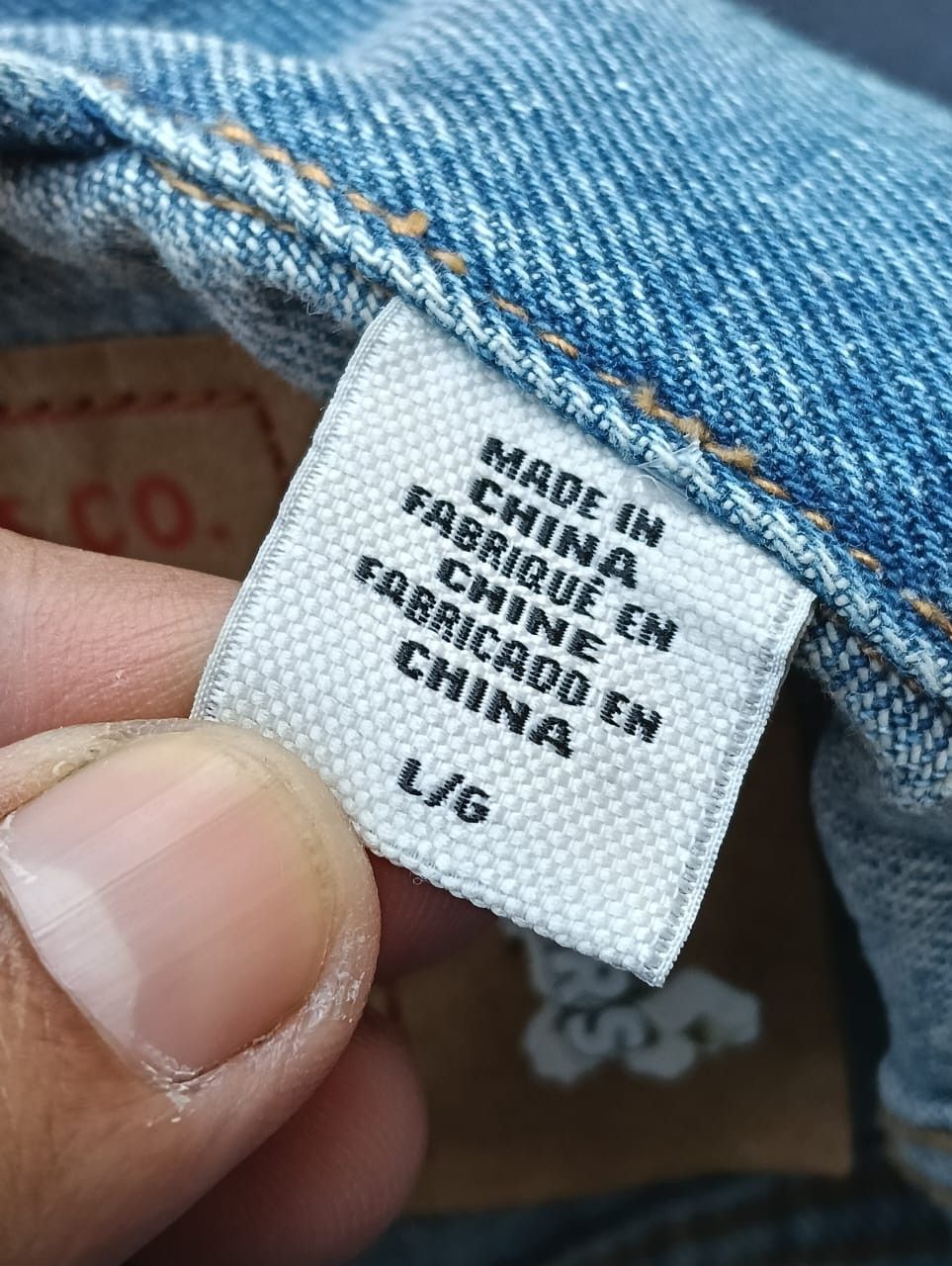 DENIM TEARS × Levi's DENIM TEARS x Levi's big E Jacket type II. Size US L / EU 52-54 / 3 - 8 Thumbnail