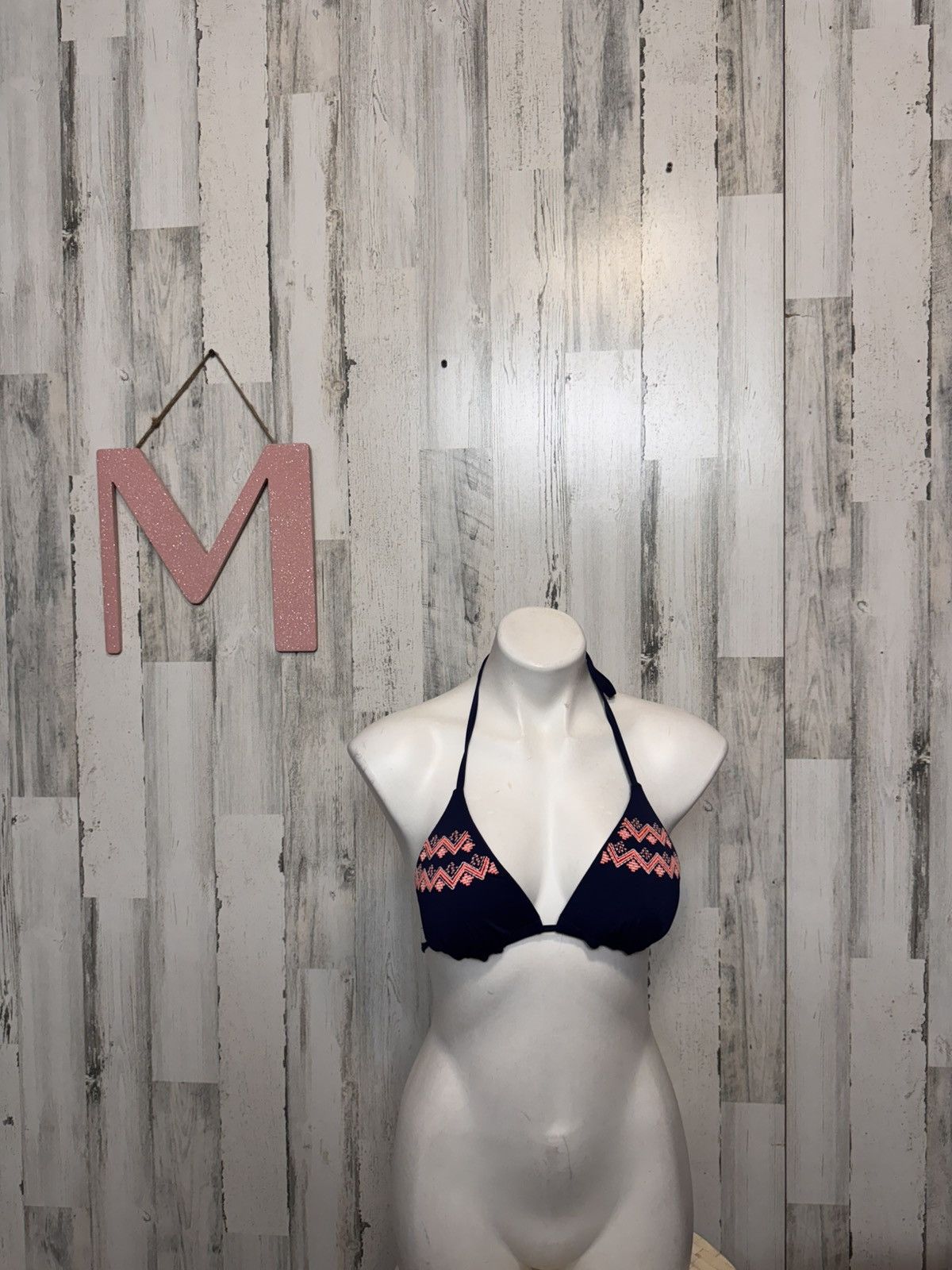 Other Atmosphere Bikini Top Embroidered Triangle Swim Size 8 Size ONE SIZE - 1 Thumbnail