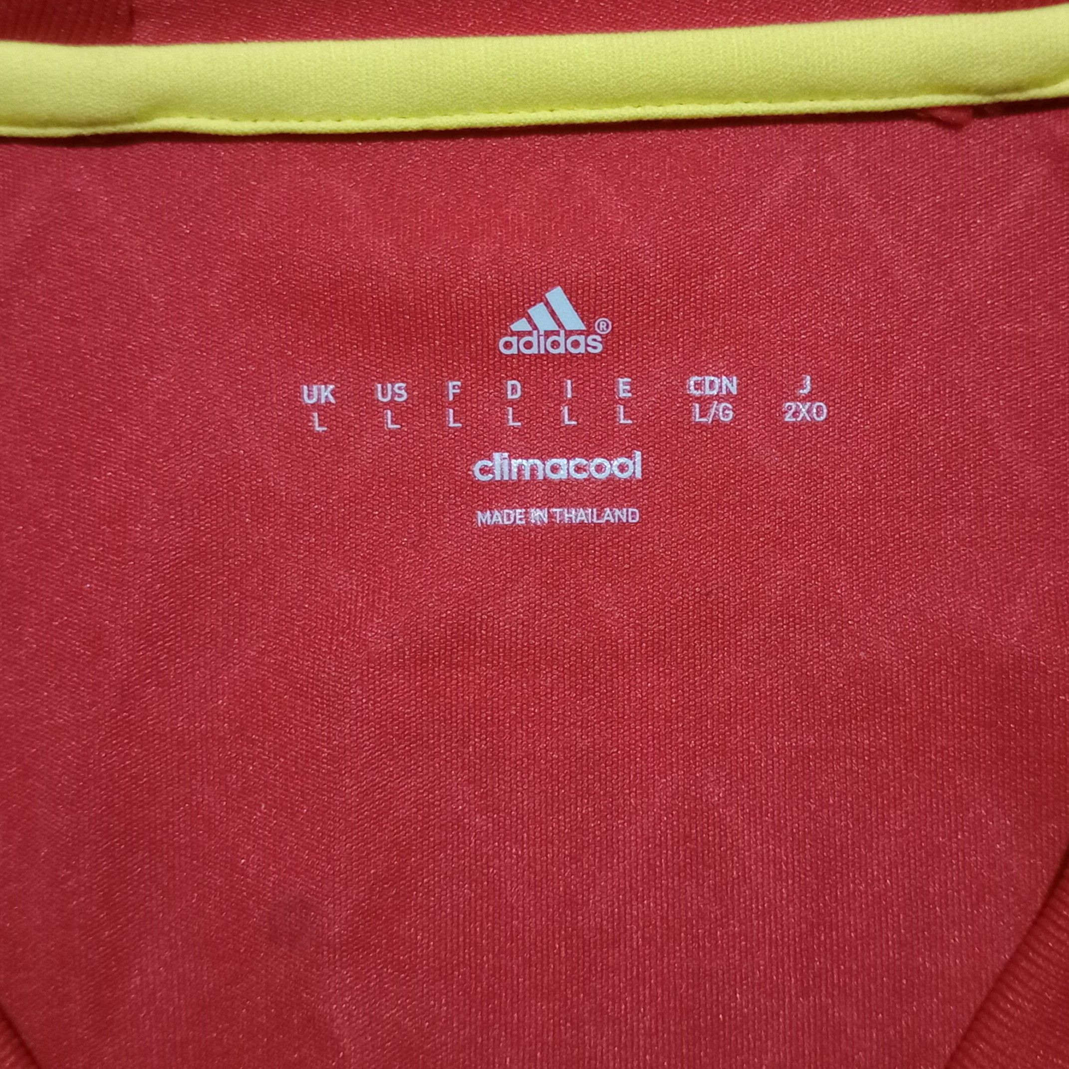 Adidas Spain Euro 2016 Home Jersey Andres Iniesta 6 Size US L / EU 52-54 / 3 - 6 Thumbnail