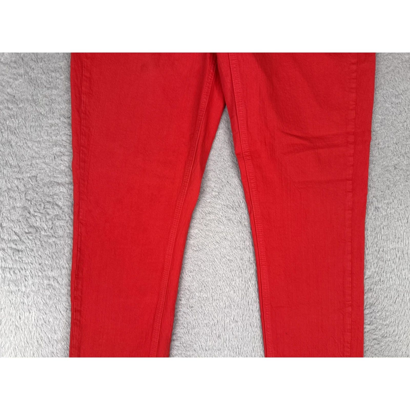 Madewell Madewell Skinny Jeans Womens 27 Red Mid Rise Slim Stretch Denim 27x32 Size 27" / US 4 / IT 40 - 3 Thumbnail