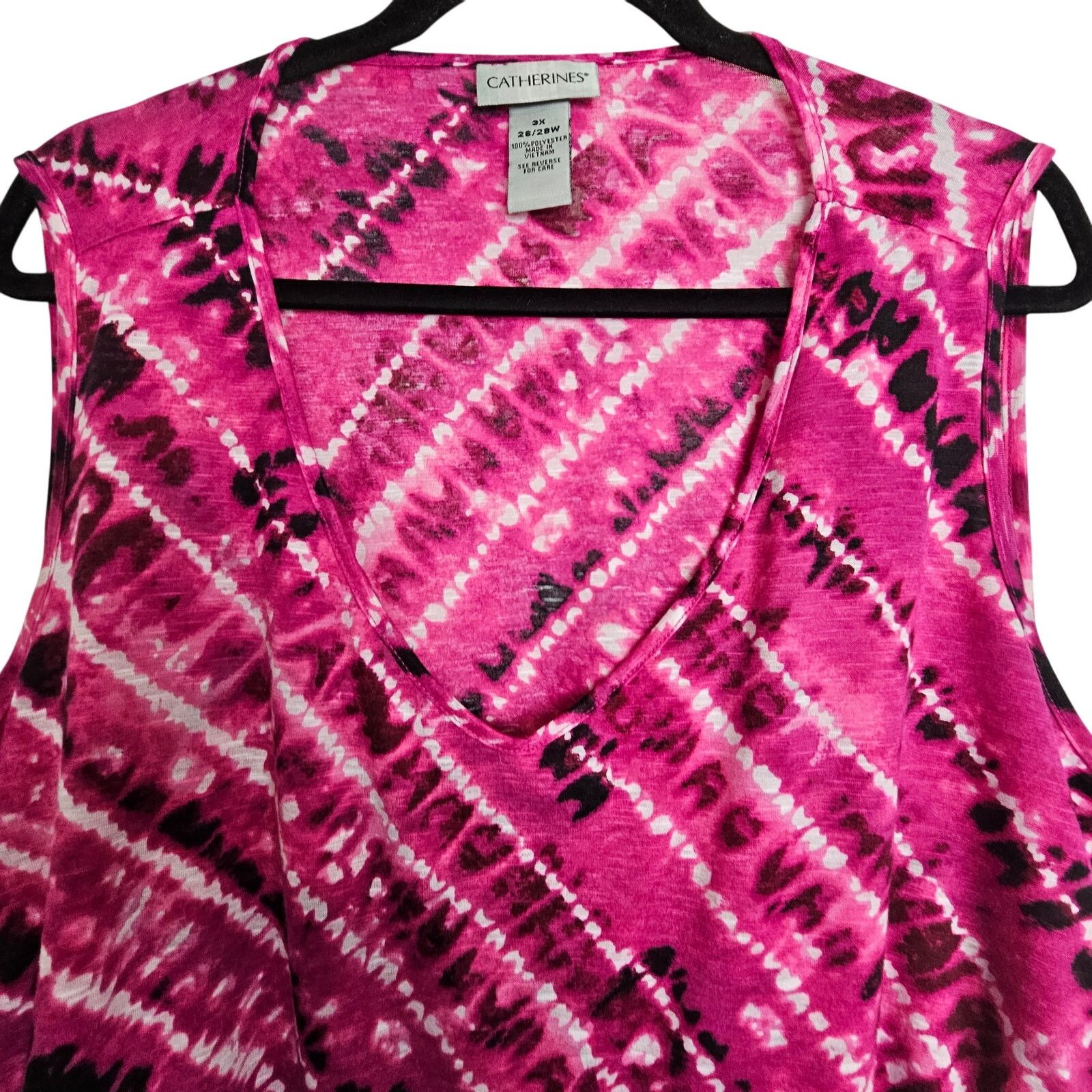 AVA CATHERSIDE Catherines Womens Ruffle Tiered Tank Plus Size 3X Stretch Size 3XL / US 20-22 - 2 Thumbnail