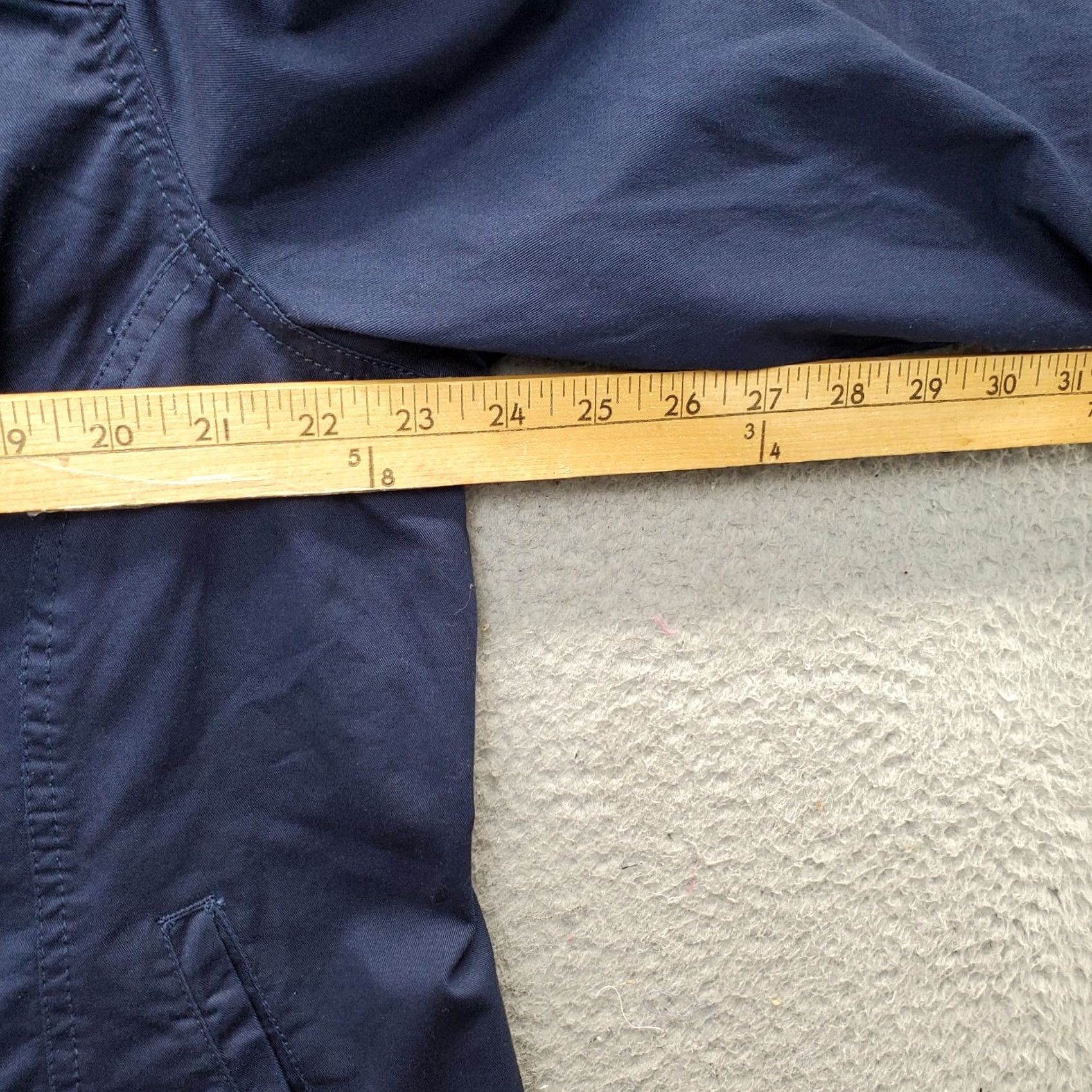 Vintage Dressbarn Shacket Womens 3X Navy Lightweight Collared Button Front Shirt Size XXL / US 16-18 / IT 52-54 - 4 Thumbnail