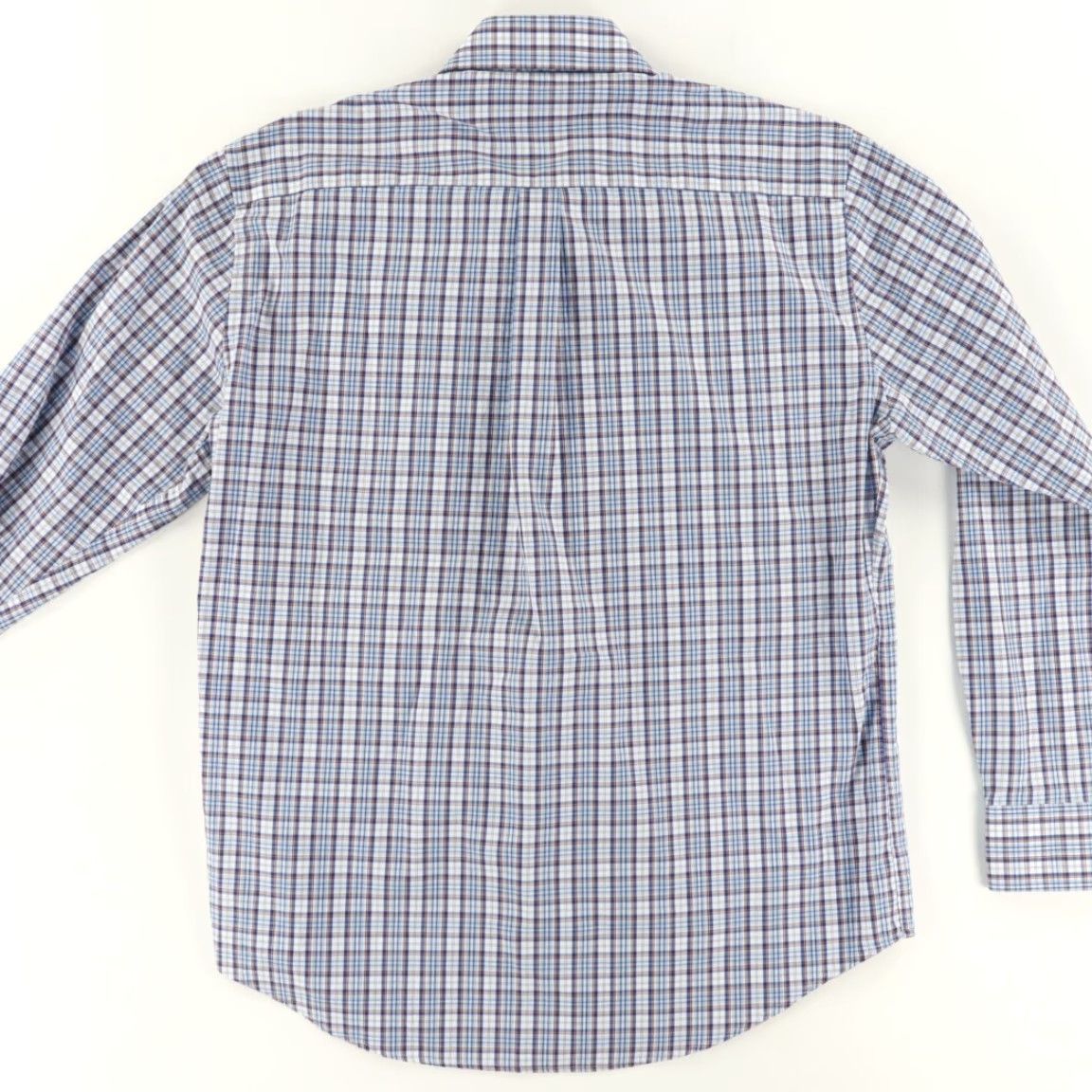 Peter Millar Peter Millar Alister Tartan Plaid Dress Blue Men's L Shirt Size 42R - 4 Thumbnail