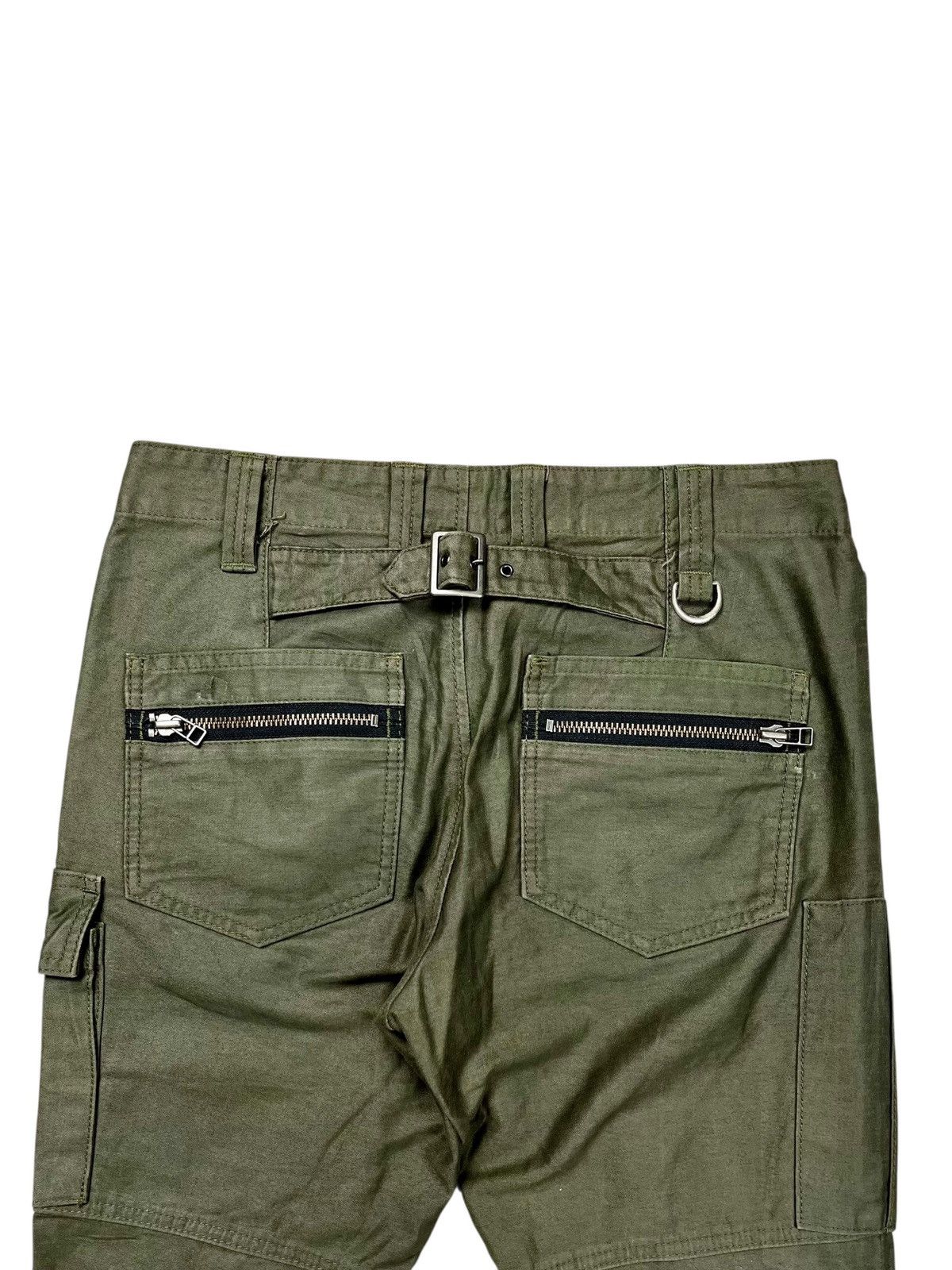If Six Was Nine 2000s La Moda Libera - Bondage Flared Cargo Pants Size US 29 - 12 Thumbnail