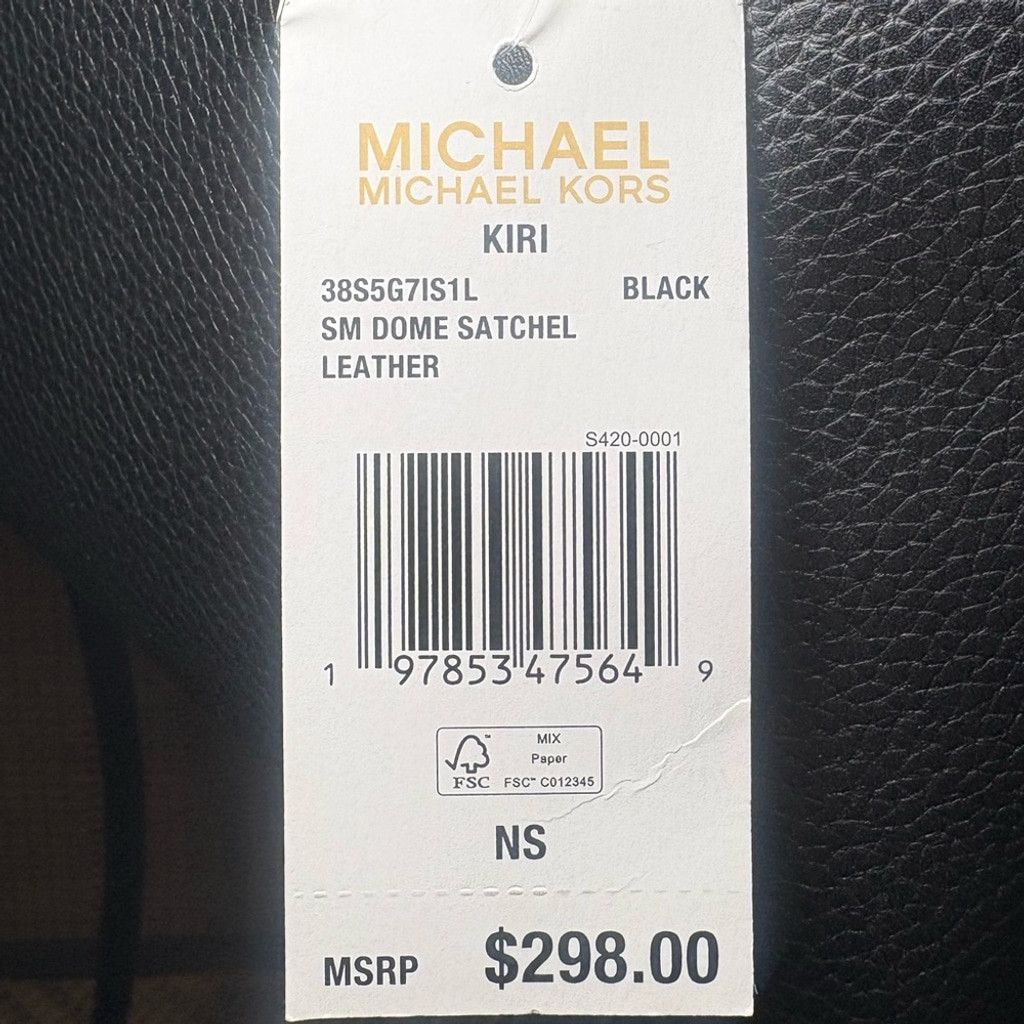 Michael Kors Michael Kors Kiri Small Dome Satchel in Black Size ONE SIZE - 9 Thumbnail