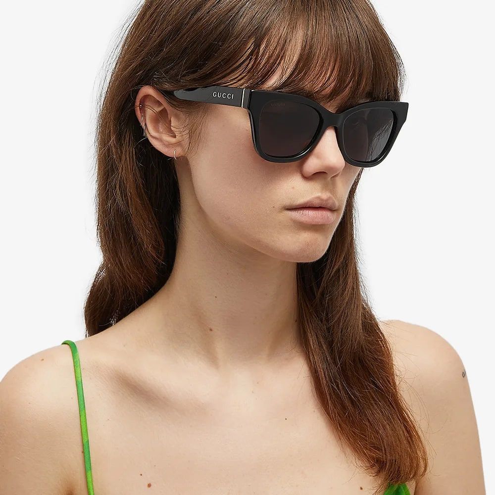 Gucci NEW Gucci GG1133S 001 Black Grey Cat Eye Women Sunglasses Size ONE SIZE - 13 Thumbnail