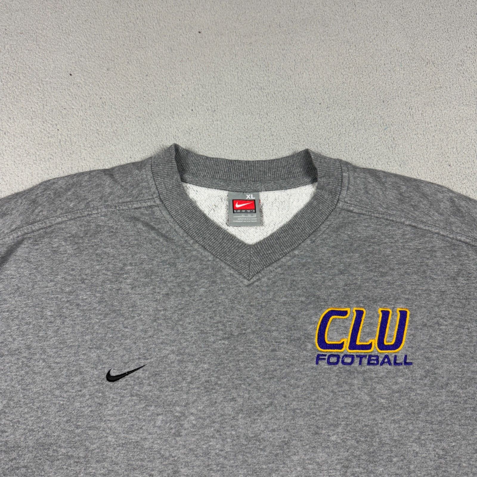 Nike Nike Sweatshirt Vintage 90s Gray CLU Football XL Size US XL / EU 56 / 4 - 2 Thumbnail