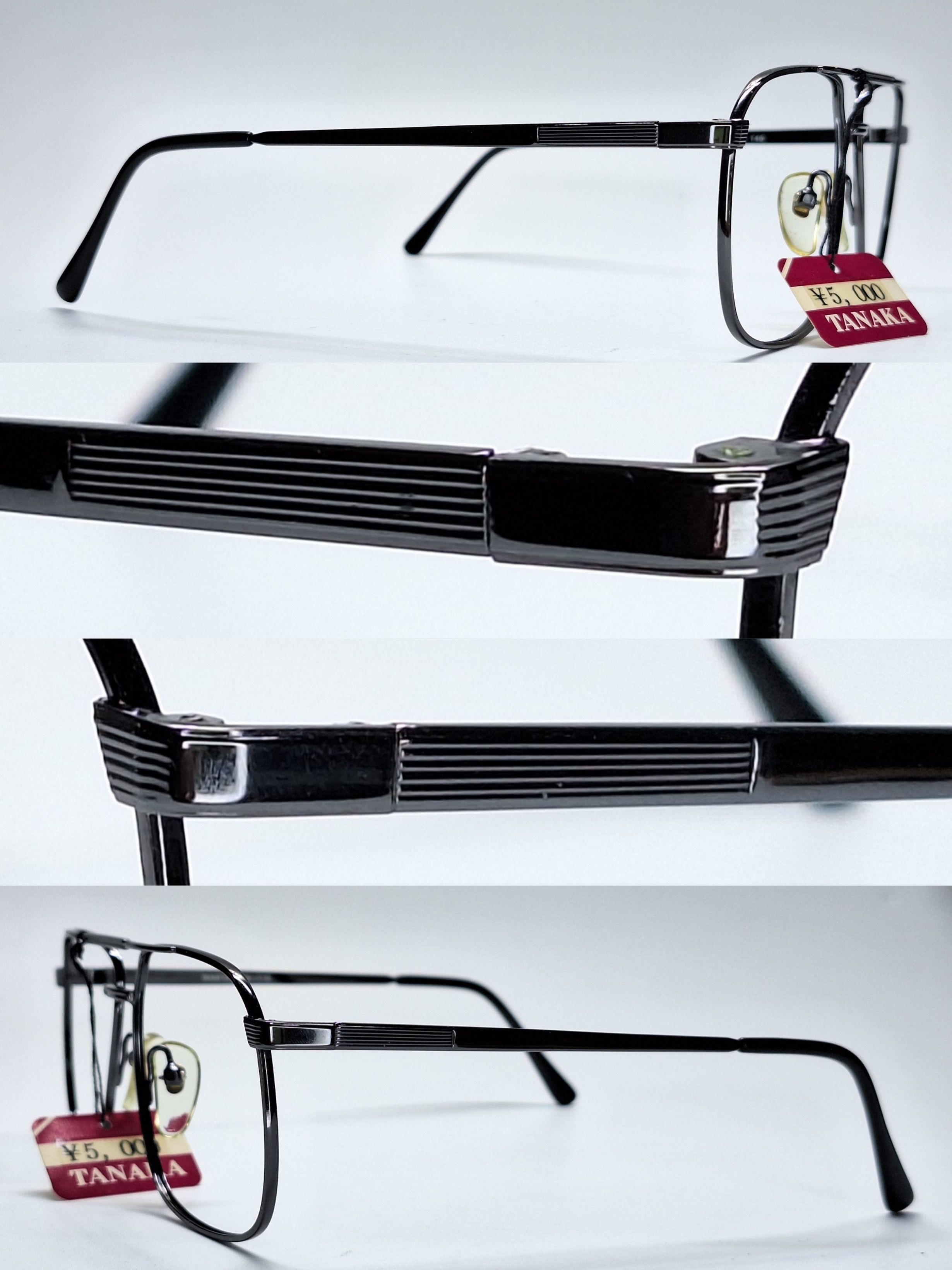 Vintage Vintage NOS Wanted WA-116 Double Bridge Square Aviator Frame Size ONE SIZE - 5 Thumbnail