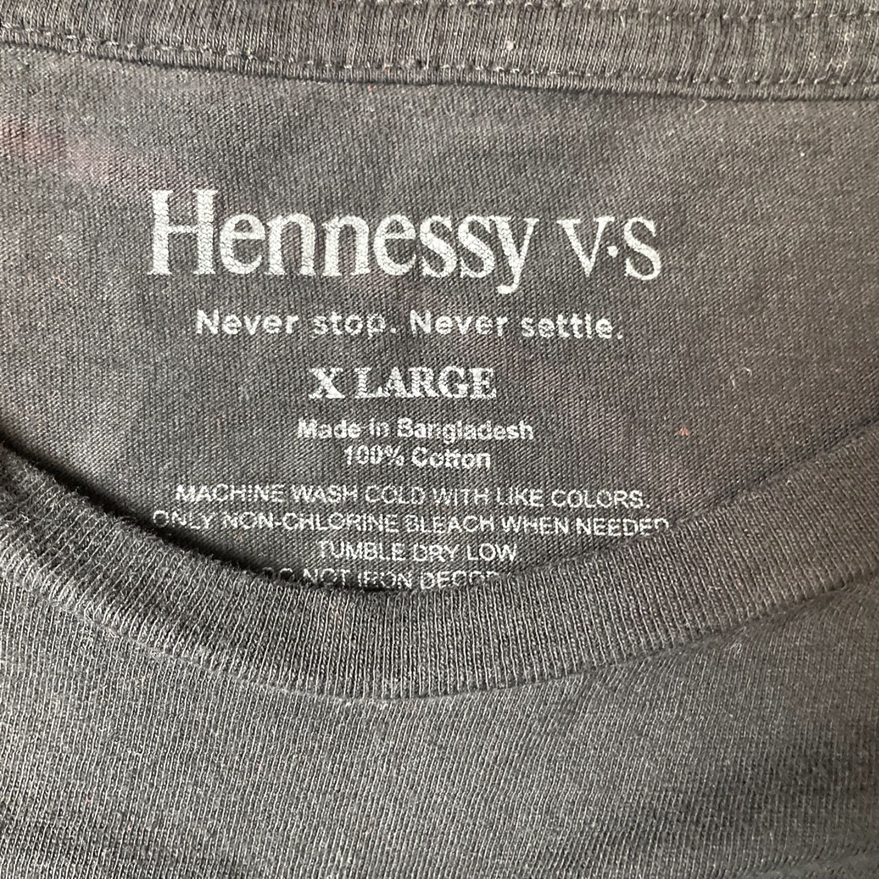 Vintage VINTAGE Hennessy T-Shirt XL Men Black Cotton Logo Crew Neck Short Sleeve Size US XL / EU 56 / 4 - 4 Thumbnail