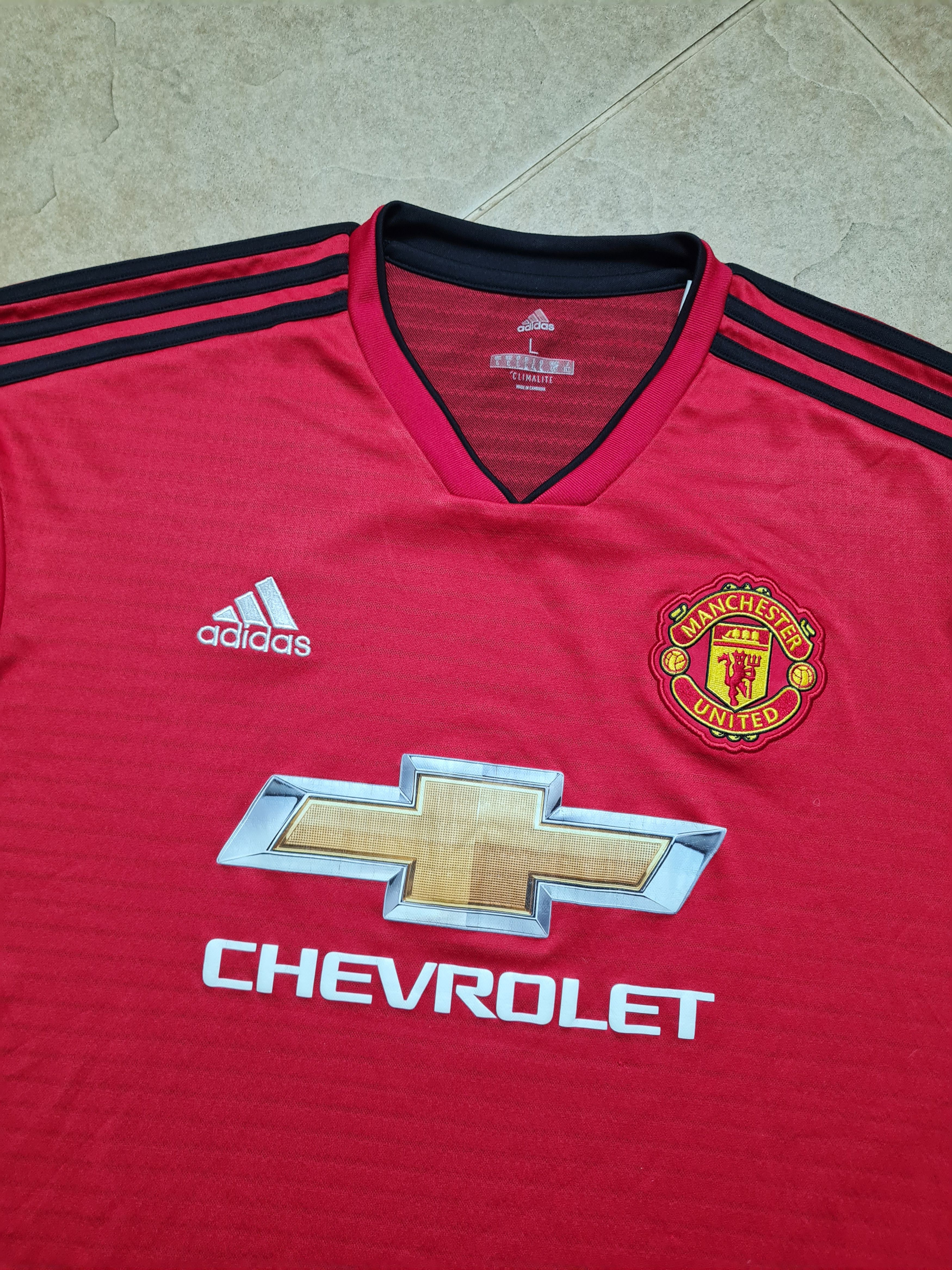 Adidas MANCHESTER UNITED 2018/2019 HOME SHIRT ADIDAS CG0040 SZ L Size US L / EU 52-54 / 3 - 1 Thumbnail