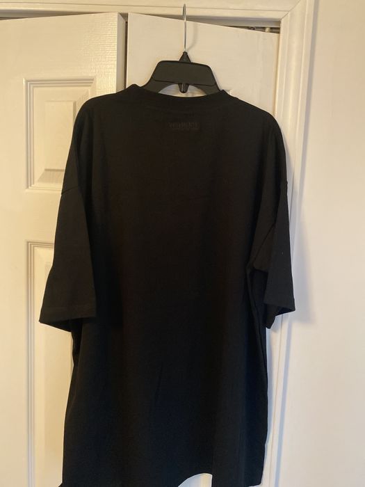 Designer VETEMENTS Black 'Autumn/Winter/Spring/Summer' T-Shirt | Grailed