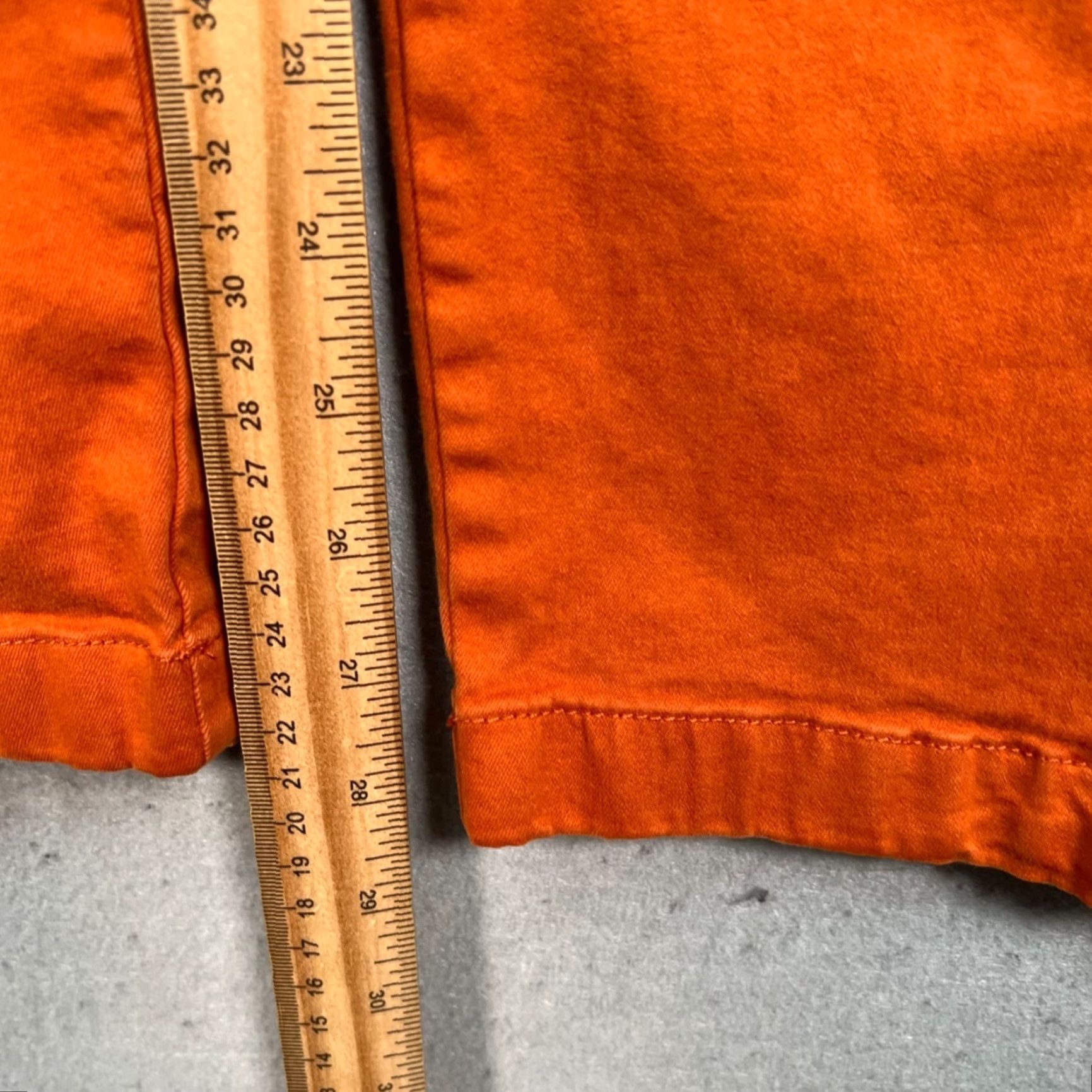 Bonobos Bonobos Mens Regular Chino Pants Orange Stretch Tapered Leg Front Flat Front Pockets 29in Inseam Men’s Size 33 W M Size US 31 - 7 Thumbnail