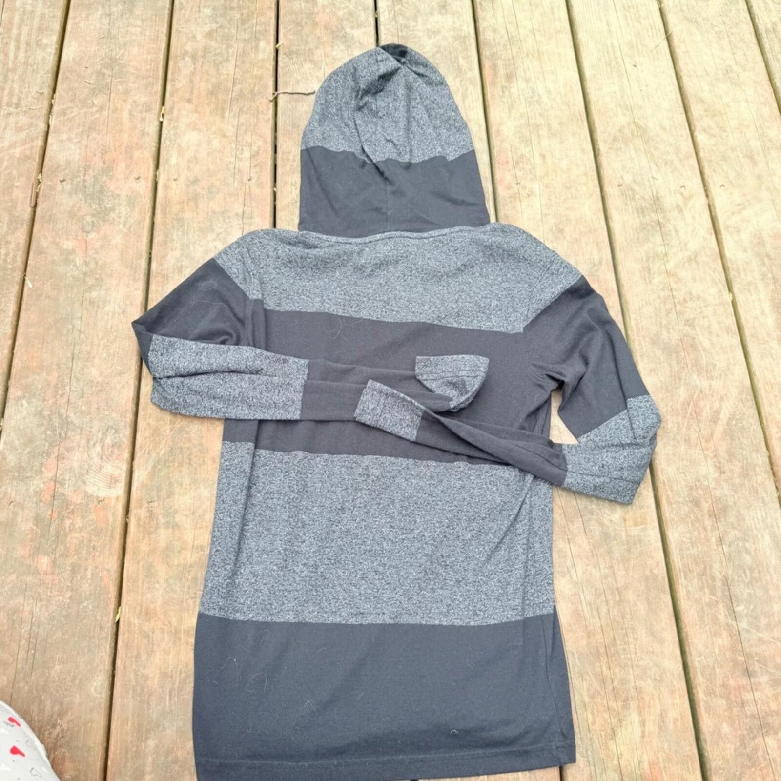 Other Prince & Fox Mens XS Striped Long Sleeve Hooded T-Shirt Size US XS / EU 42 / 0 - 7 Thumbnail