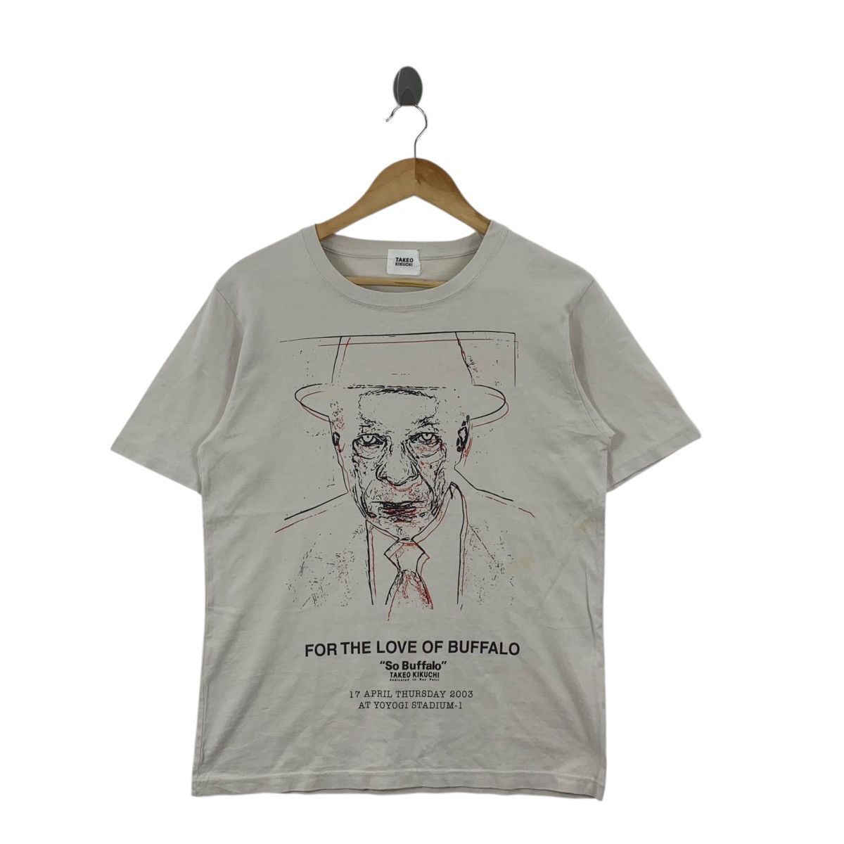 Takeo Kikuchi Vintage TAKEO KIKUCHI x RAY PETRI Buffalo Homage Tee Shirt Size US S / EU 44-46 / 1 - 3 Thumbnail