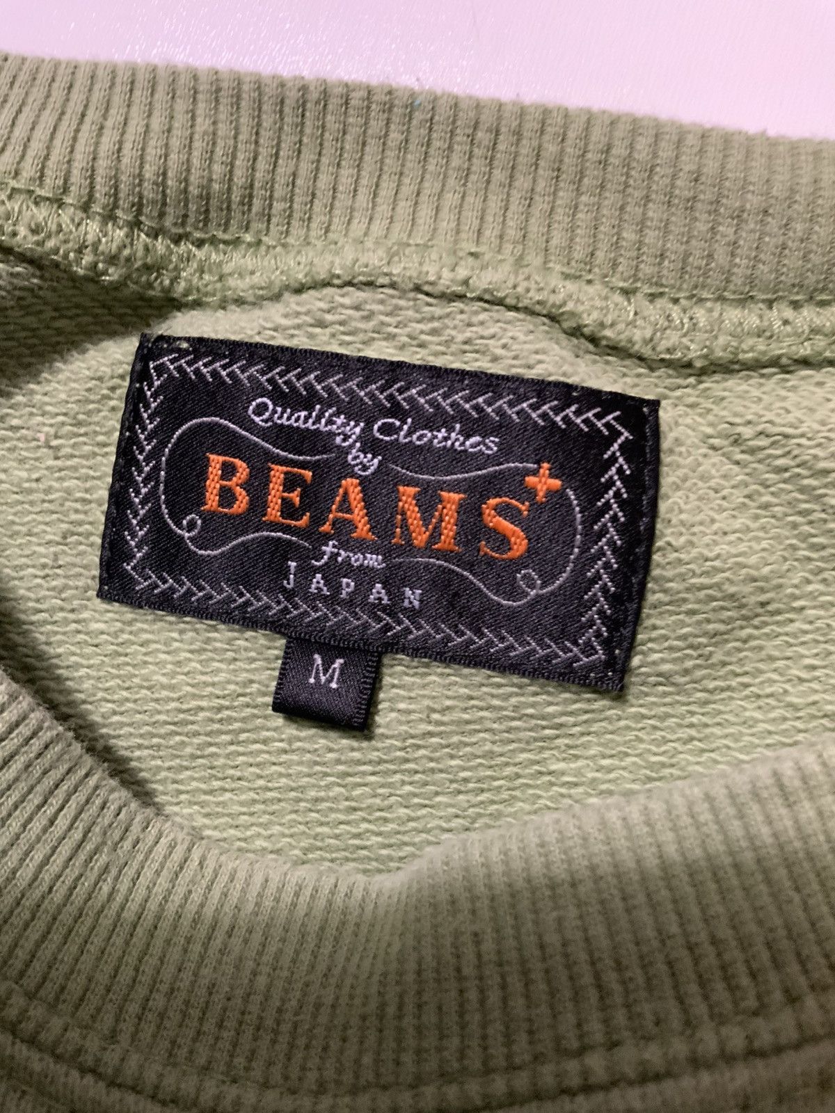 Beams Plus Beams Plus Made In Japan Green Terry Fleece S/S Sweatshirt Size US M / EU 48-50 / 2 - 5 Thumbnail