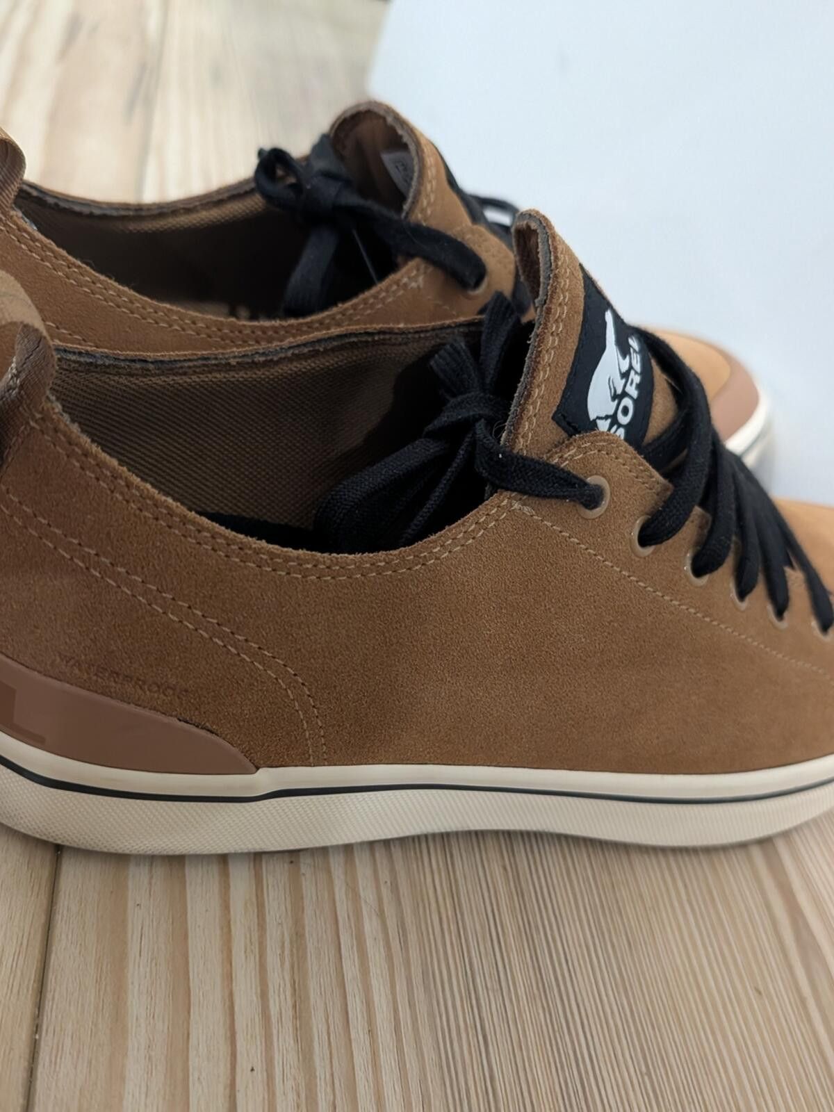 SOREL Sorel Men's Suede Low-Top Sneakers in Tan with Black Laces Size US 12 / EU 45 - 5 Thumbnail